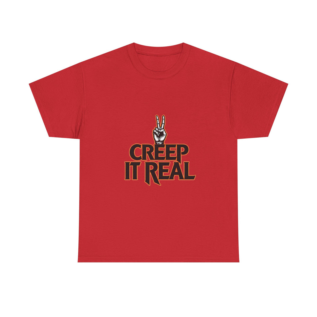 'Creep It Real'  Retro Peace Hand Graphic T-Shirt