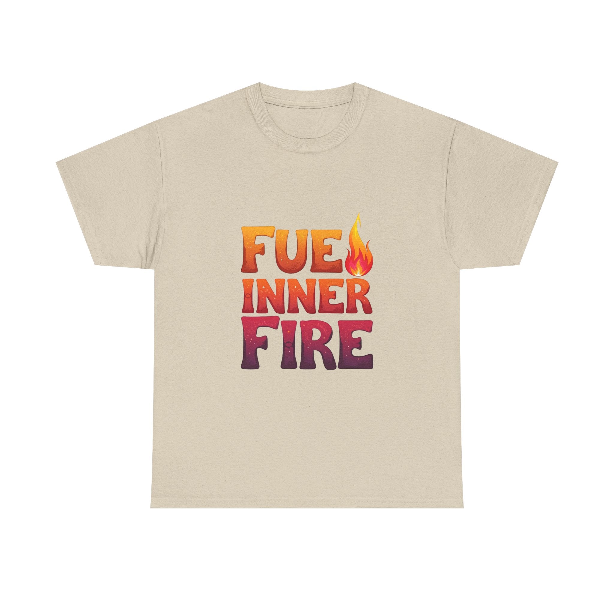 'Fuel Inner Fire 'Inspirational Flame Graphic T-Shirt