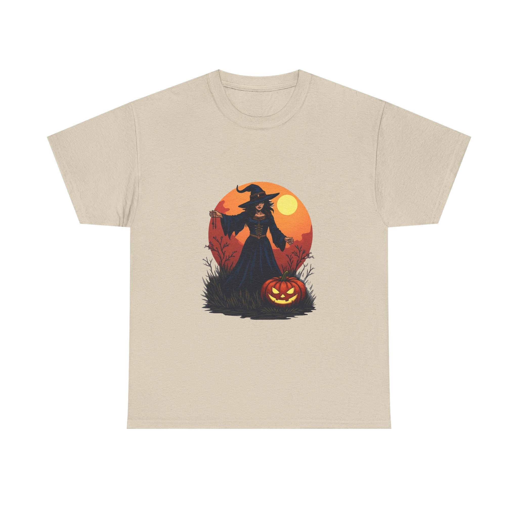 Witch & Jack-O'-Lantern Halloween T-Shirt