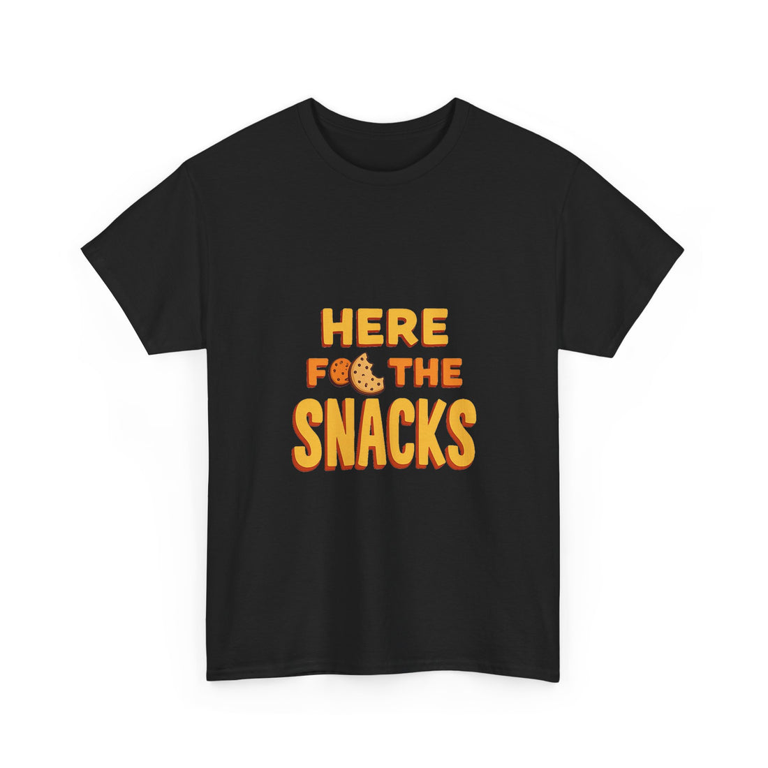 "Here for the Snacks" Funny Graphic T-Shirt