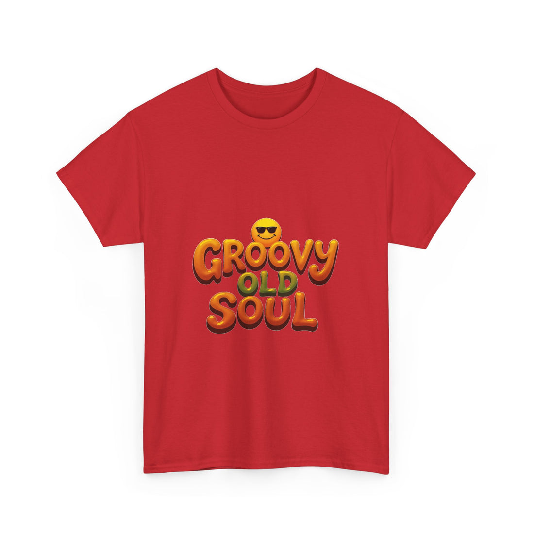 Groovy Old Soul Retro 70s Emoji Graphic T-Shirt