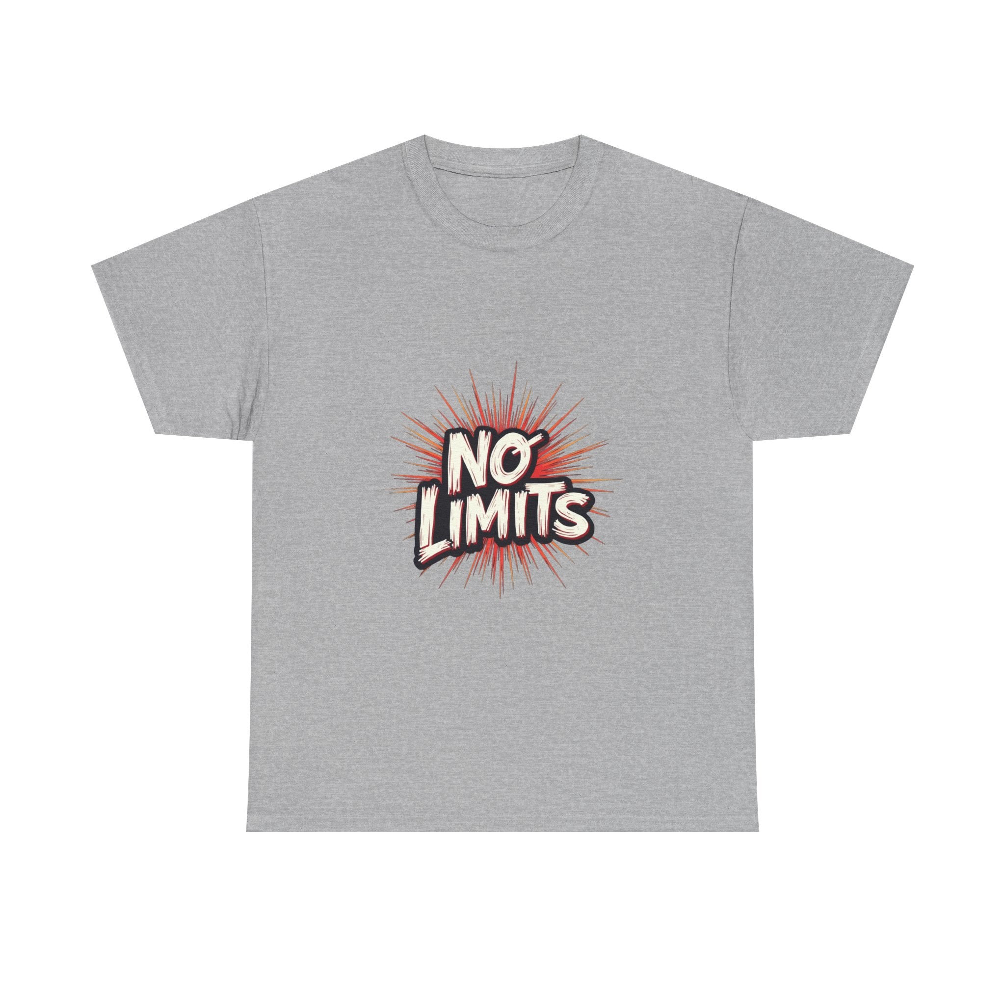 'No Limits' Bold Motivational Graphic T-Shirt