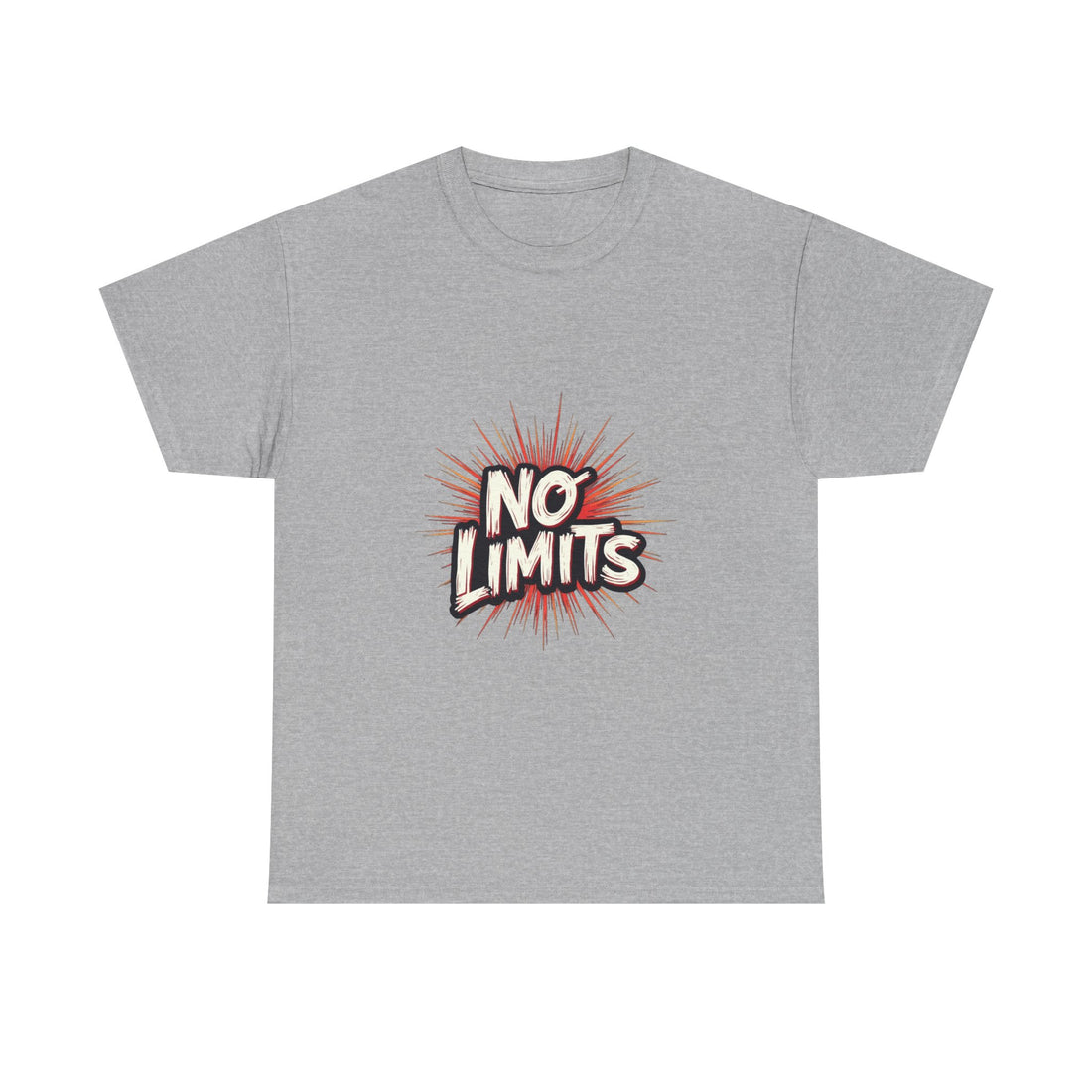 'No Limits' Bold Motivational Graphic T-Shirt