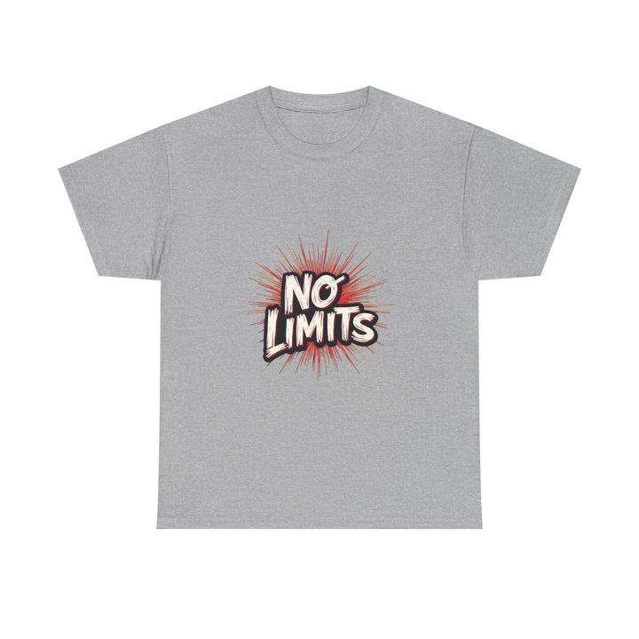 'No Limits' Bold Motivational Graphic T-Shirt