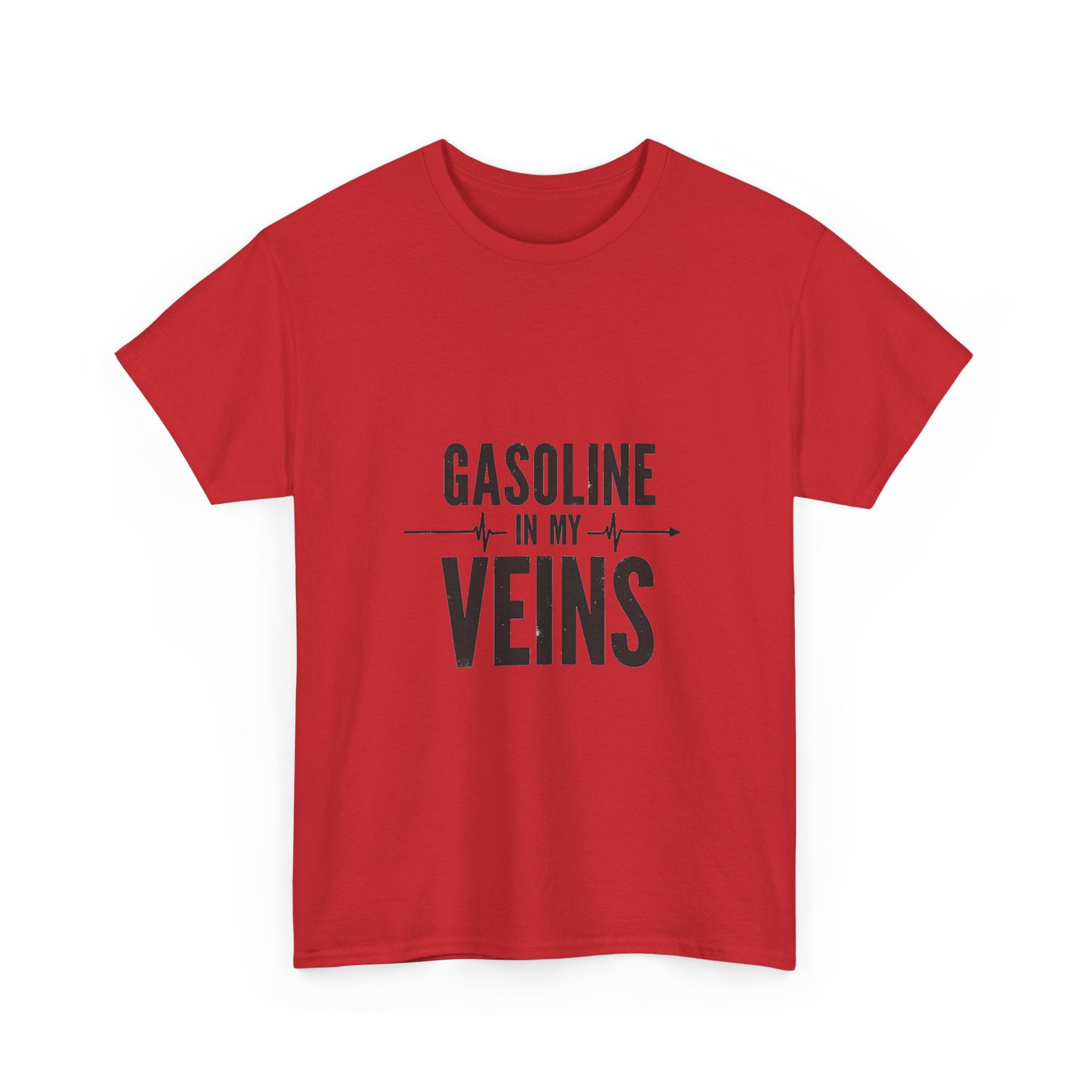 'Gasoline In My Veins' Vintage Mechanic Motorbike T-Shirt