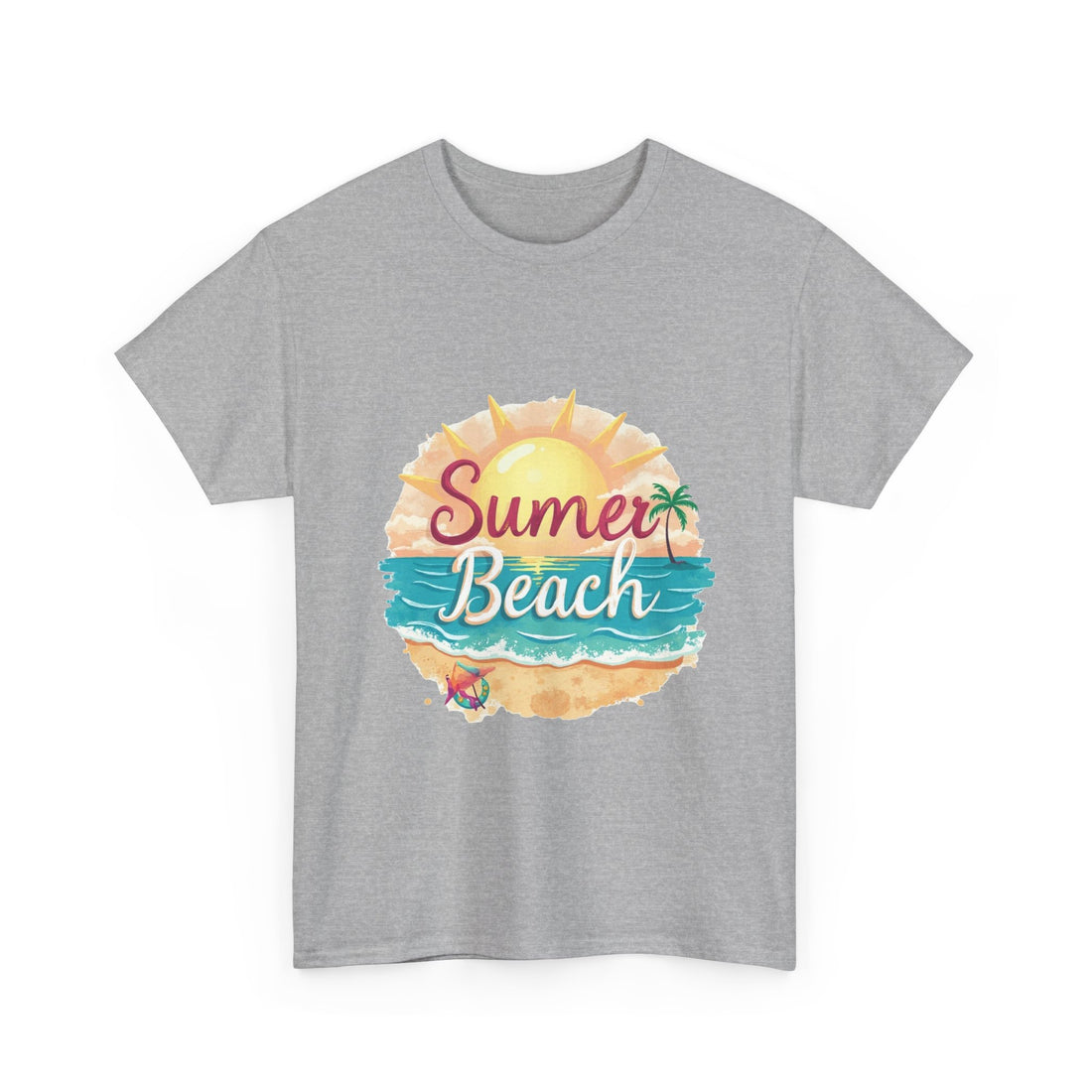 Retro Tropical Sunset Graphic T-Shirt