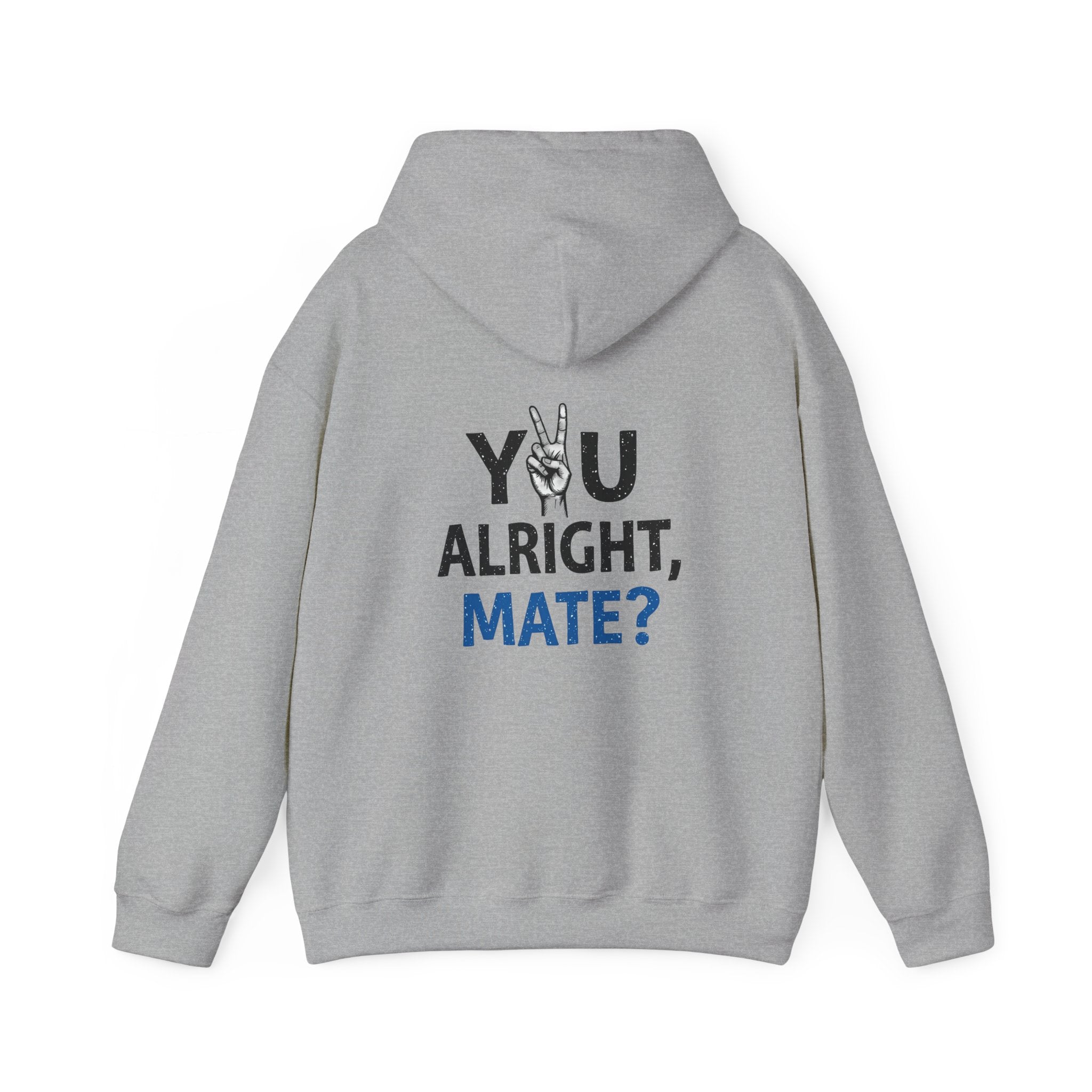 You Alright, Mate? Casual British Phrase Graphic Hoodie Sweatshirt