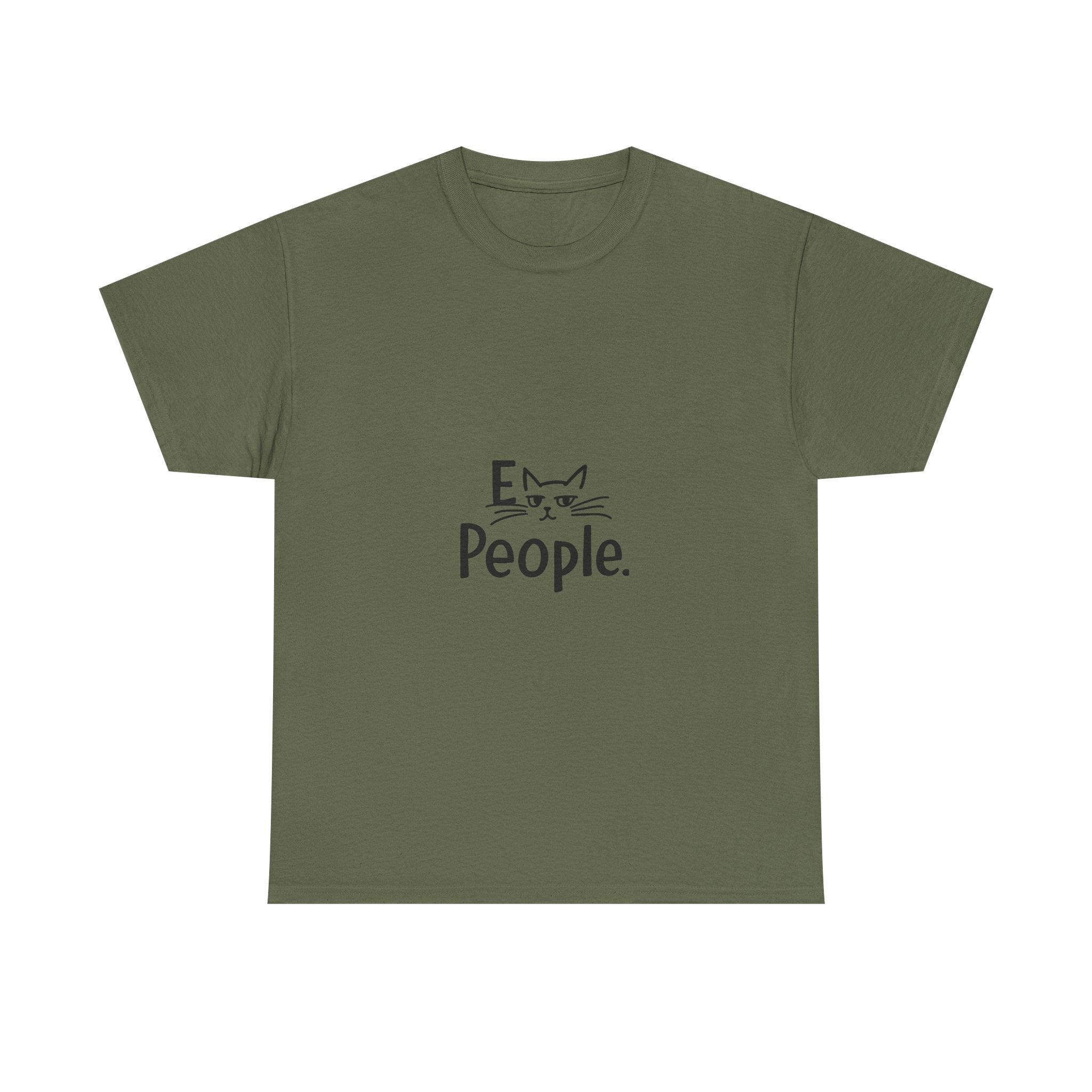 'E People.' Cat Graphic Funny Antisocial T-Shirt