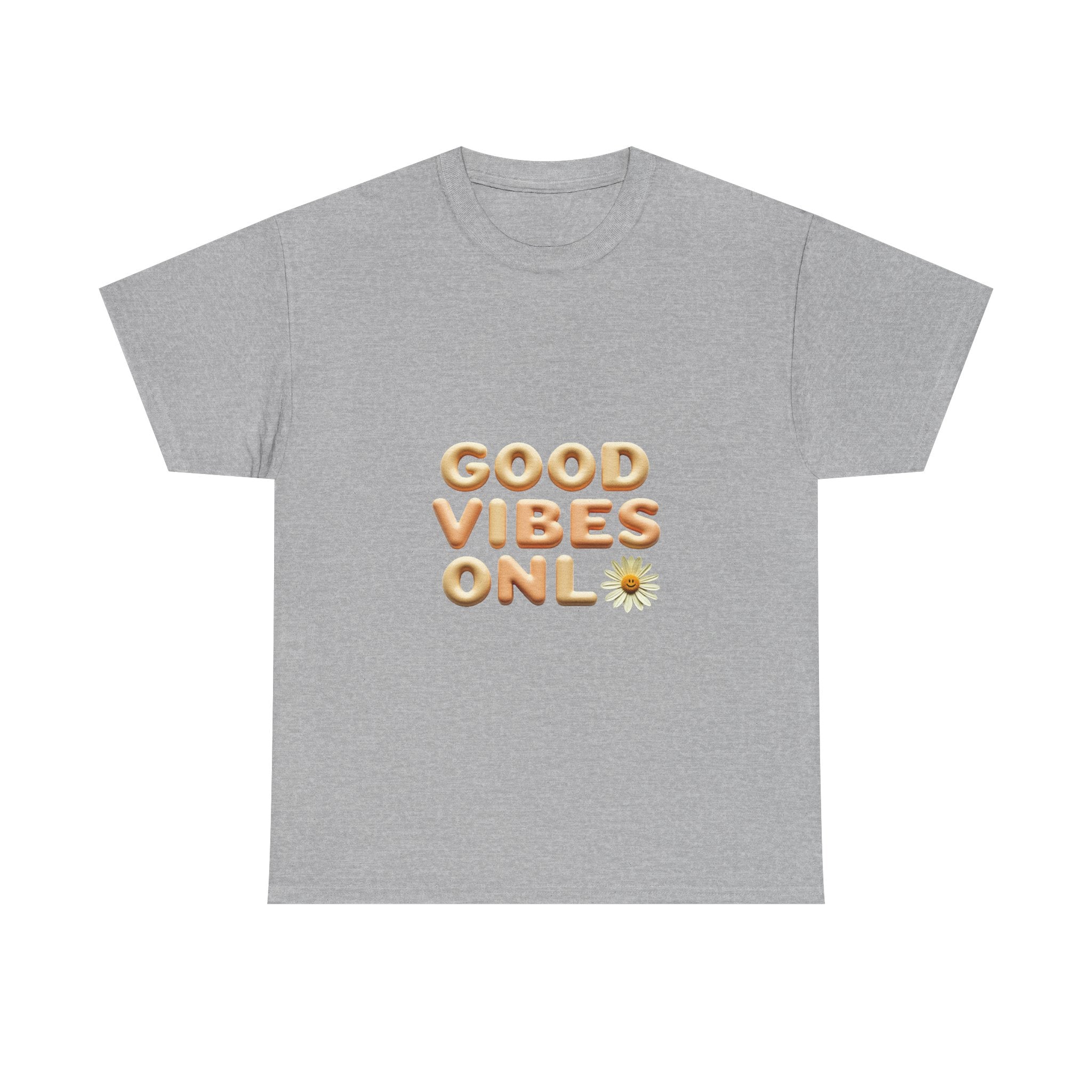 'Good Vibes Only' Cute Daisy Graphic Tee