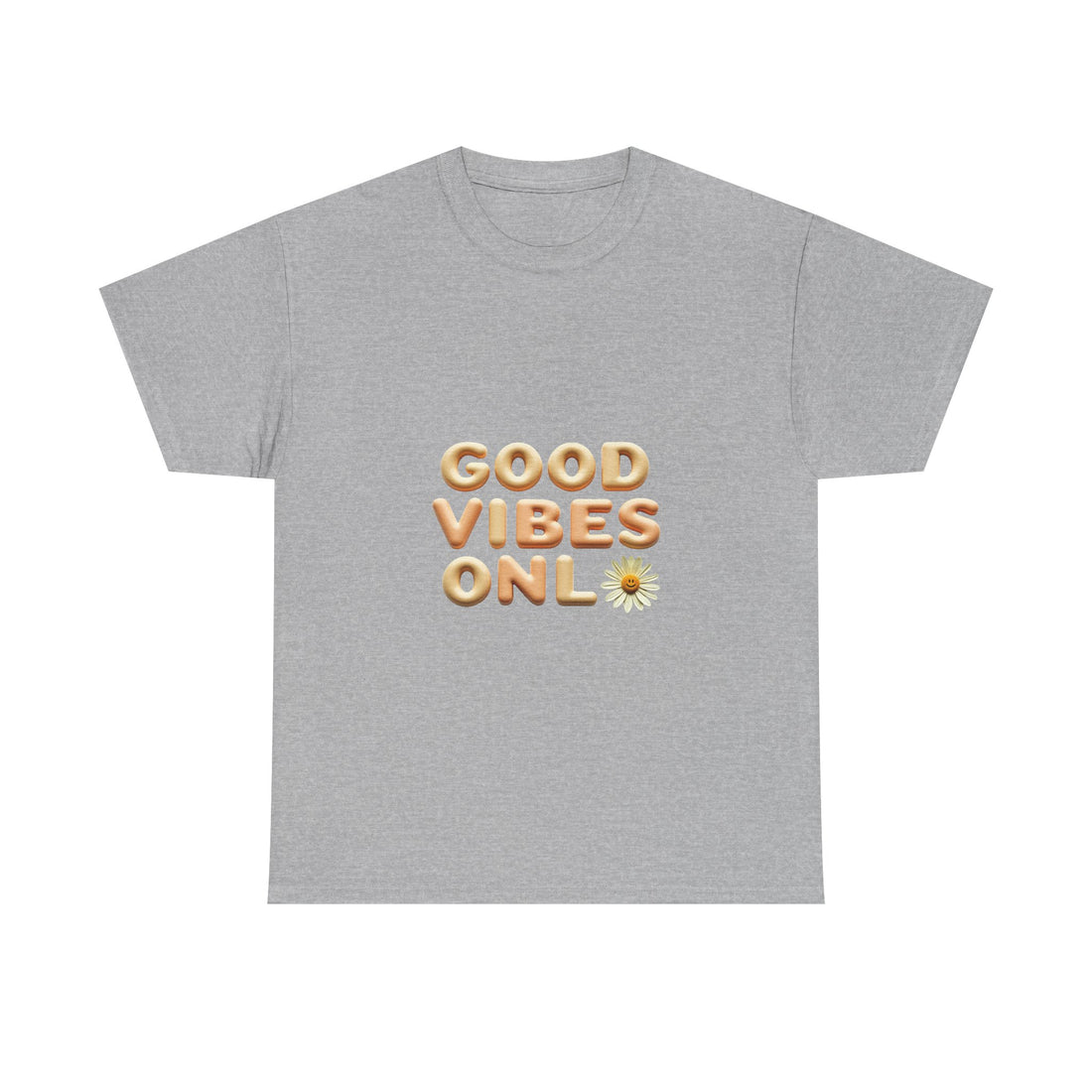 'Good Vibes Only' Cute Daisy Graphic Tee