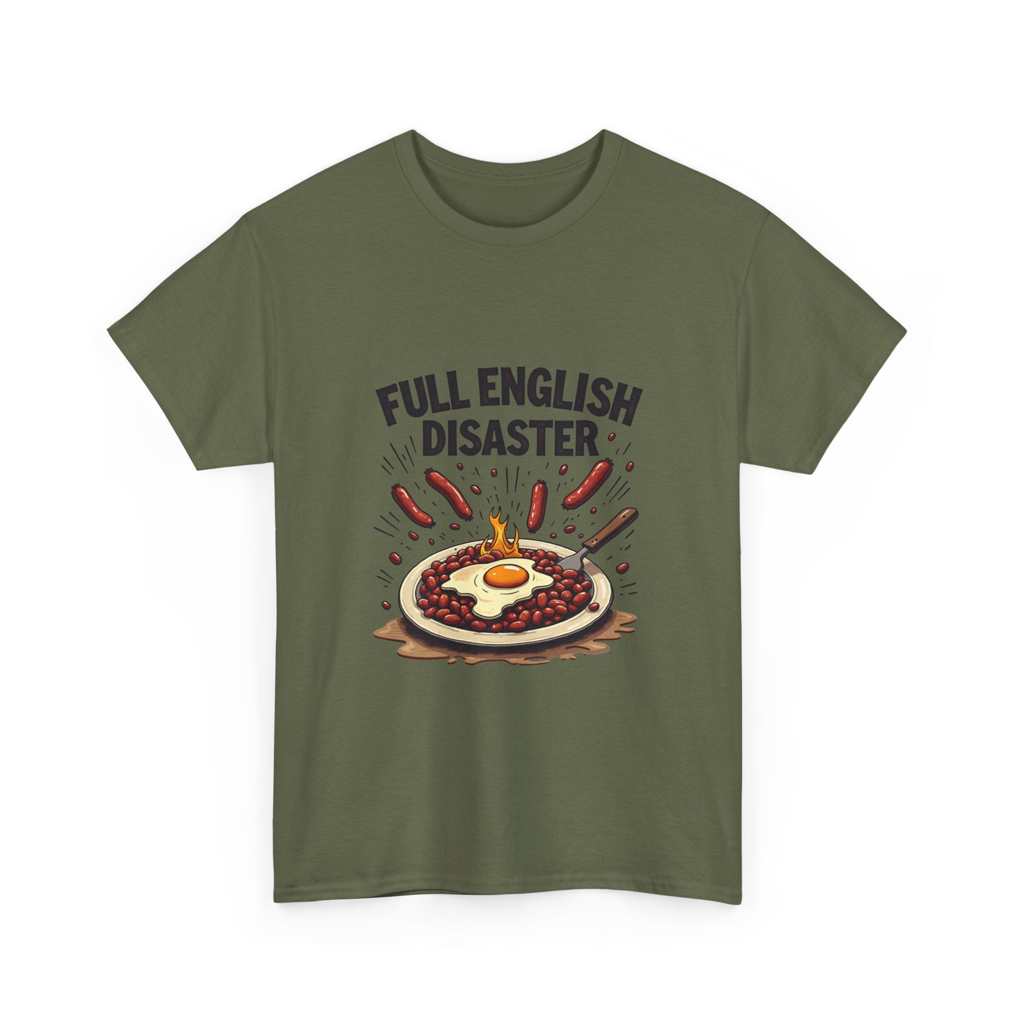 "Full English Disaster" Breakfast Graphic T-Shirt