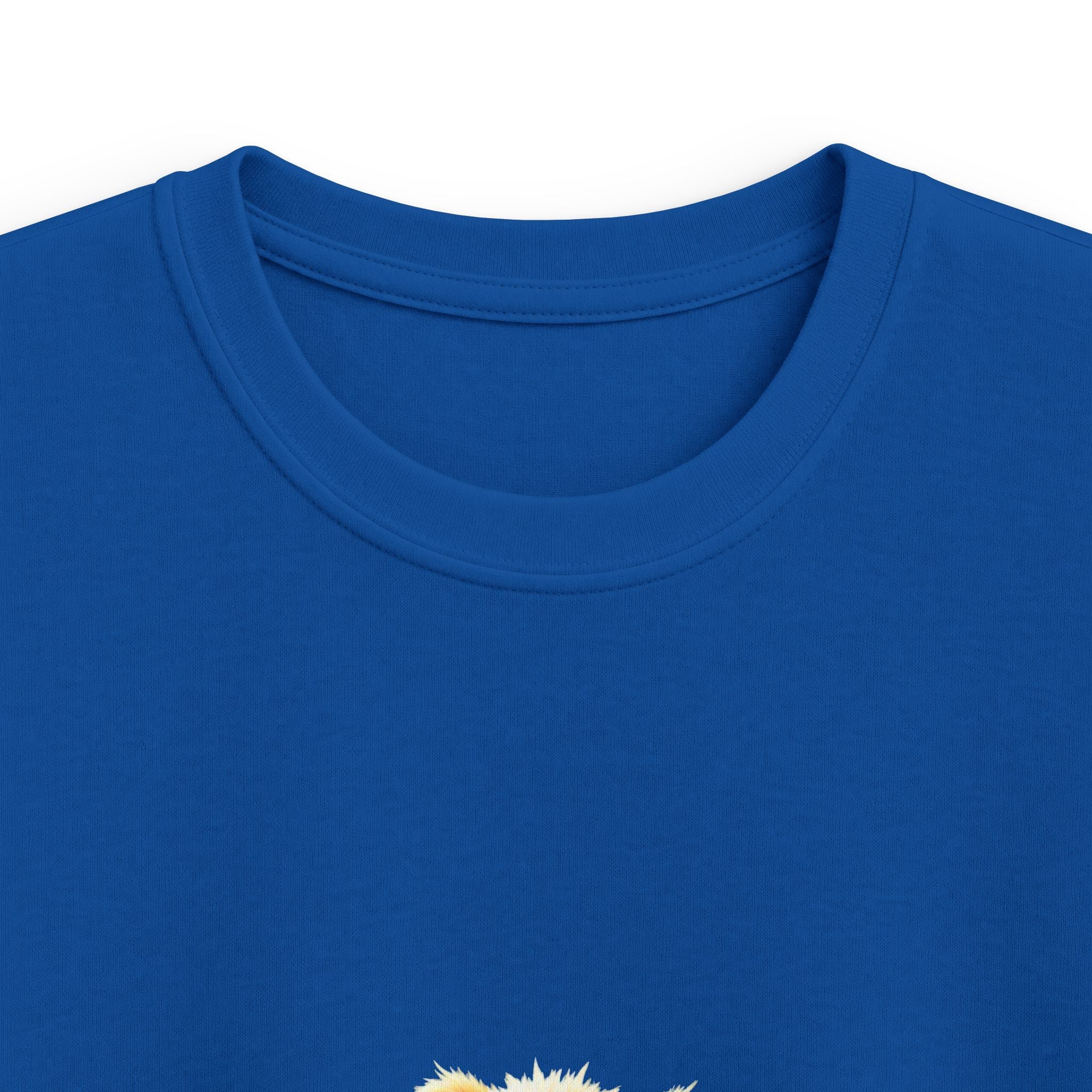 Happy Jumping Fluffy Creature Cute Cartoon T‑Shirt