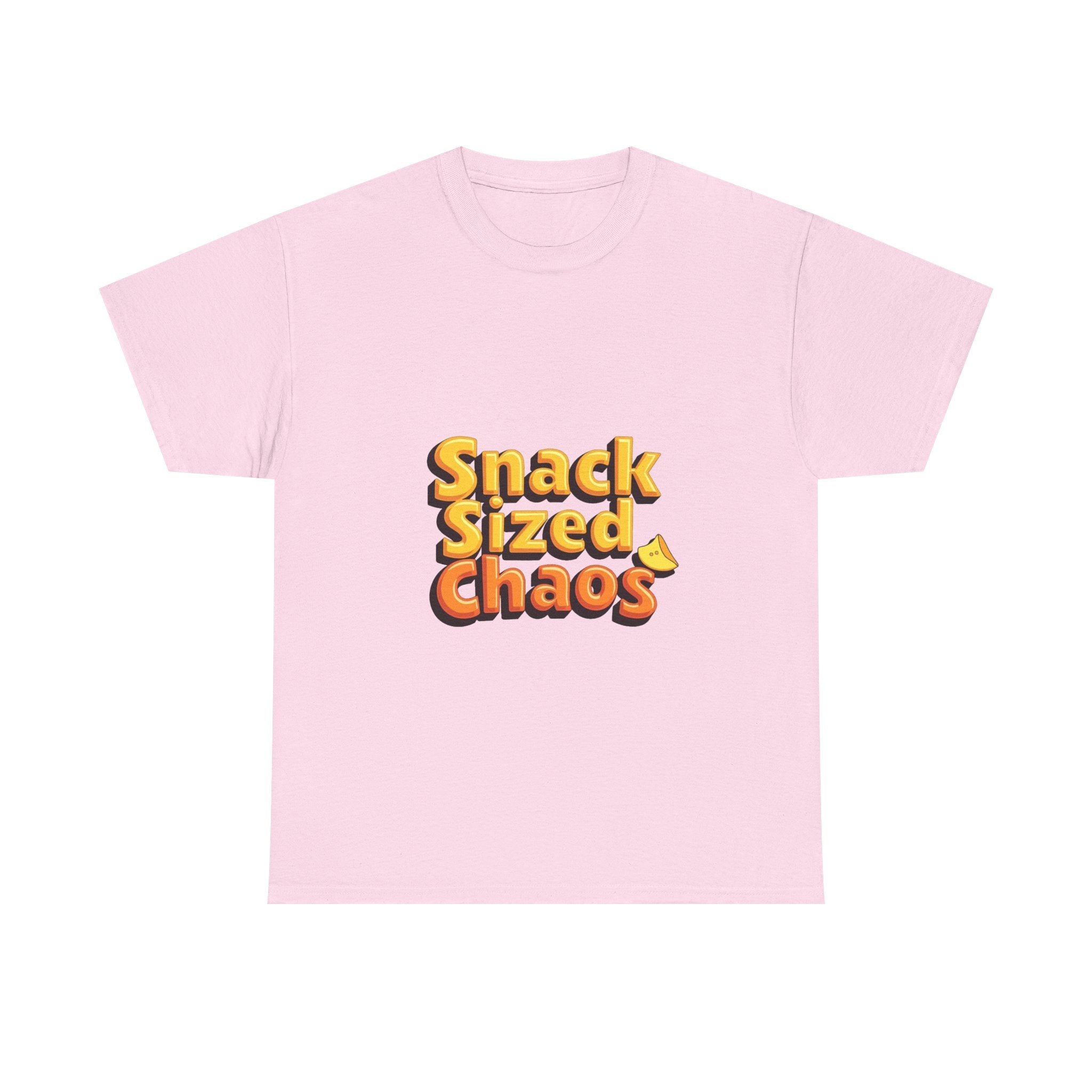 'Snack Sized Chaos' Funny Retro Snack Graphic T-Shirt
