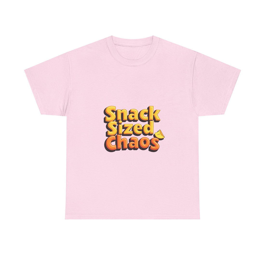 'Snack Sized Chaos' Funny Retro Snack Graphic T-Shirt
