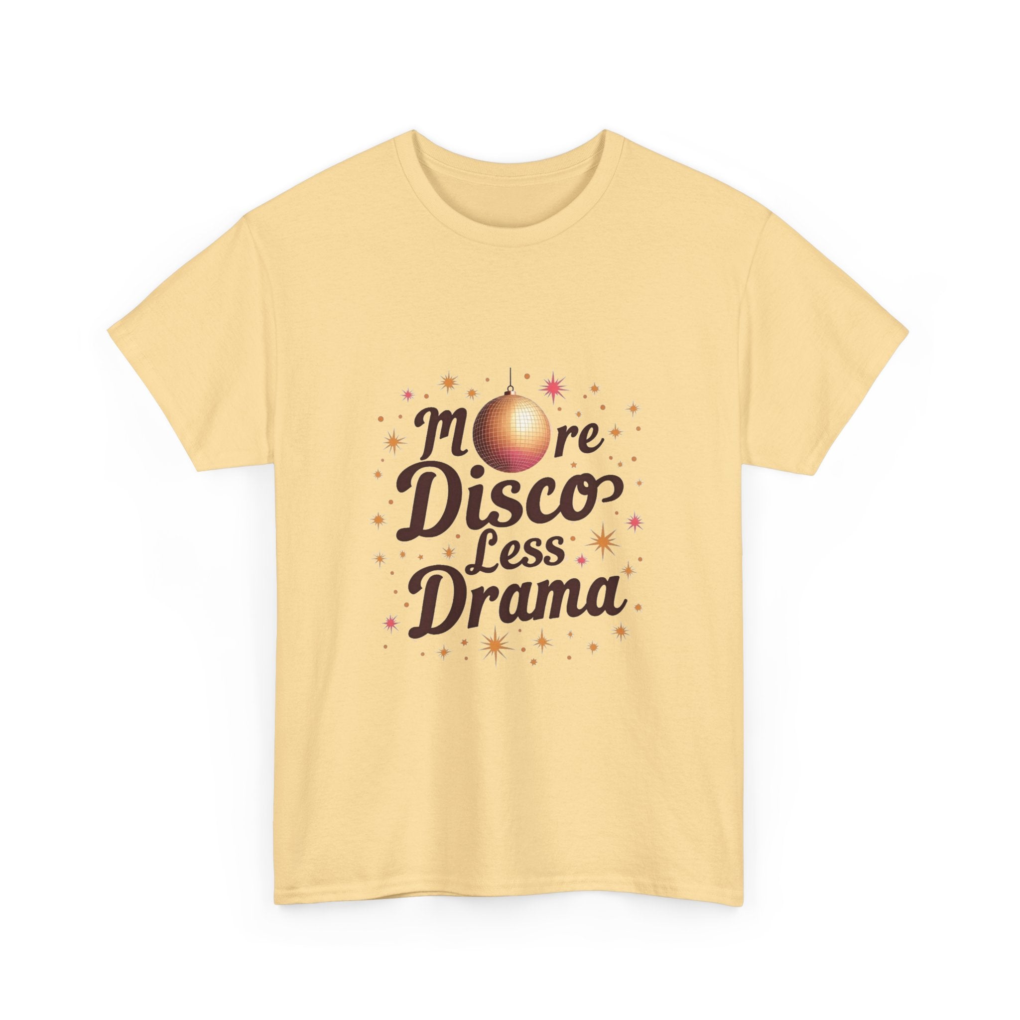 "More Disco Less Drama" Retro Disco Ball T-Shirt