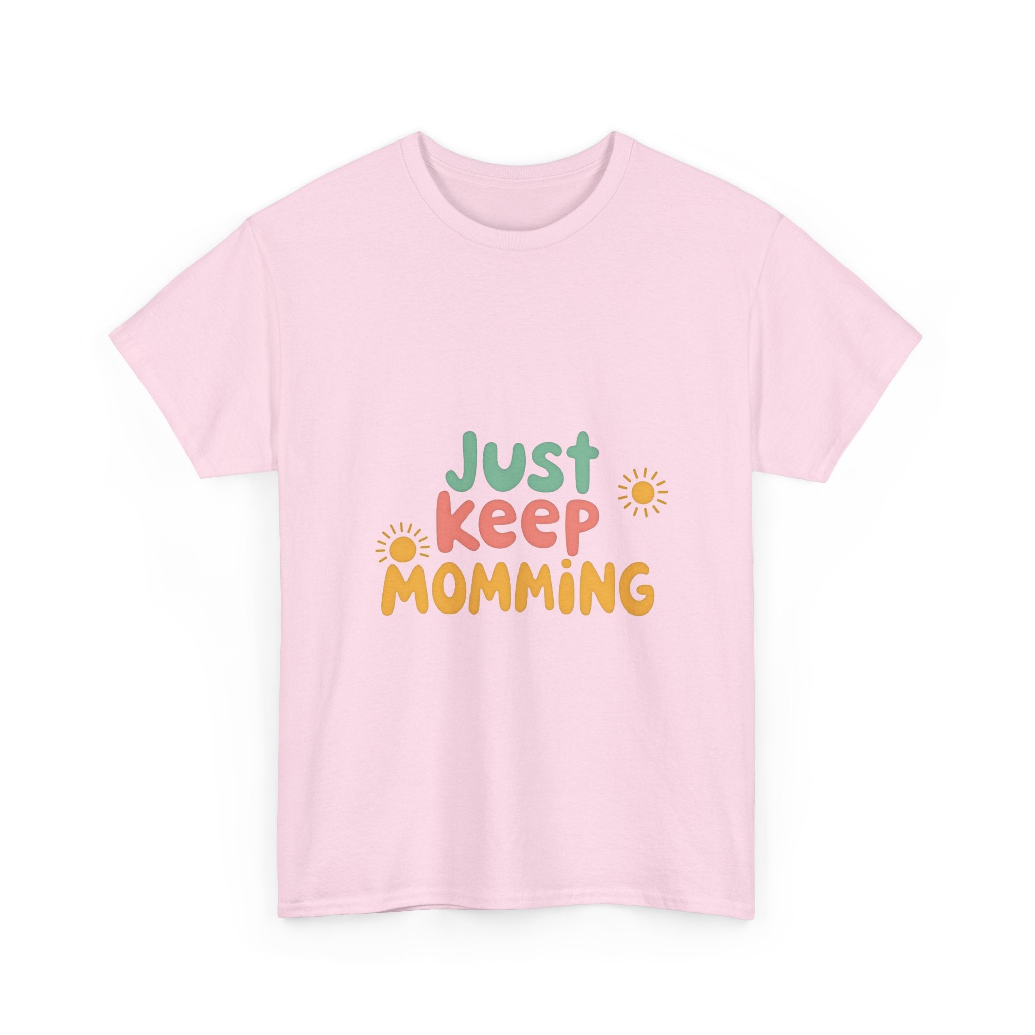 Just Keep Momming Retro Floral Mother's Day T-Shirt