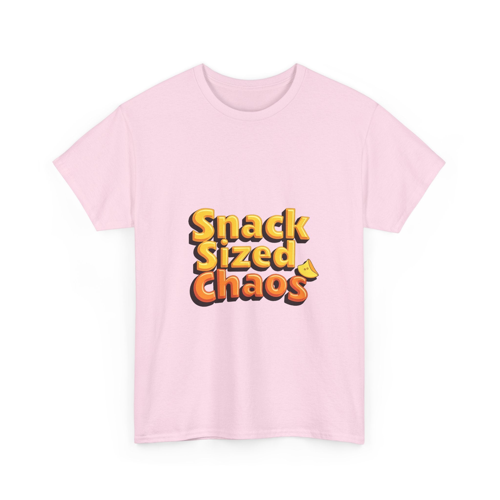 'Snack Sized Chaos' Funny Retro Snack Graphic T-Shirt