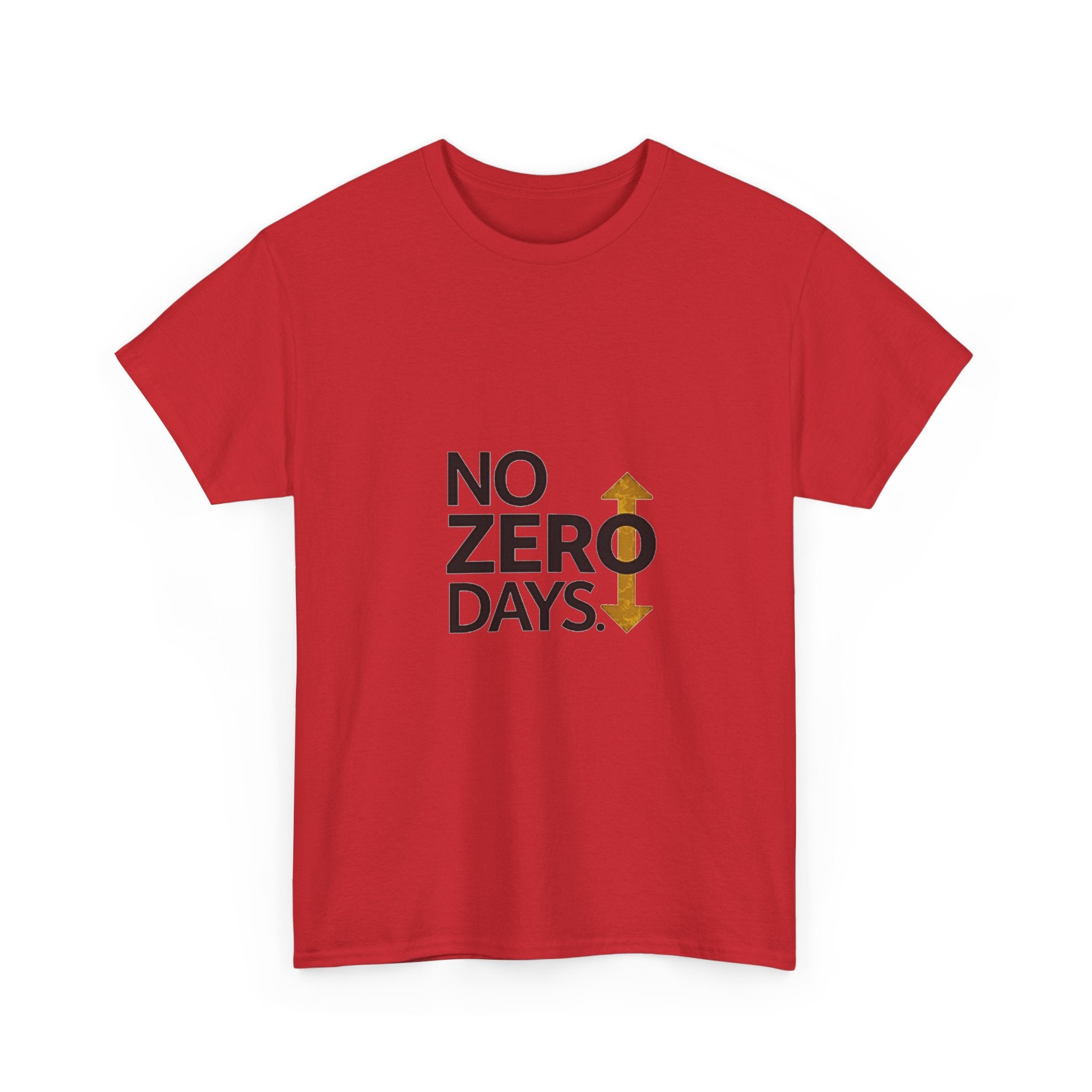'No Zero Days' Motivational Fitness T-Shirt