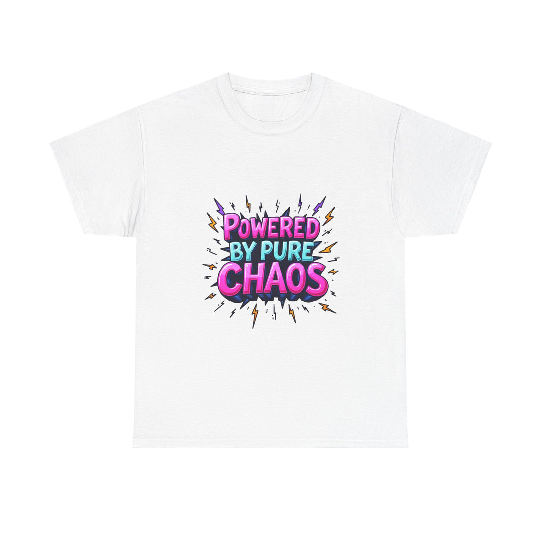 'Powered By Pure Chaos' Graphic T-Shirt