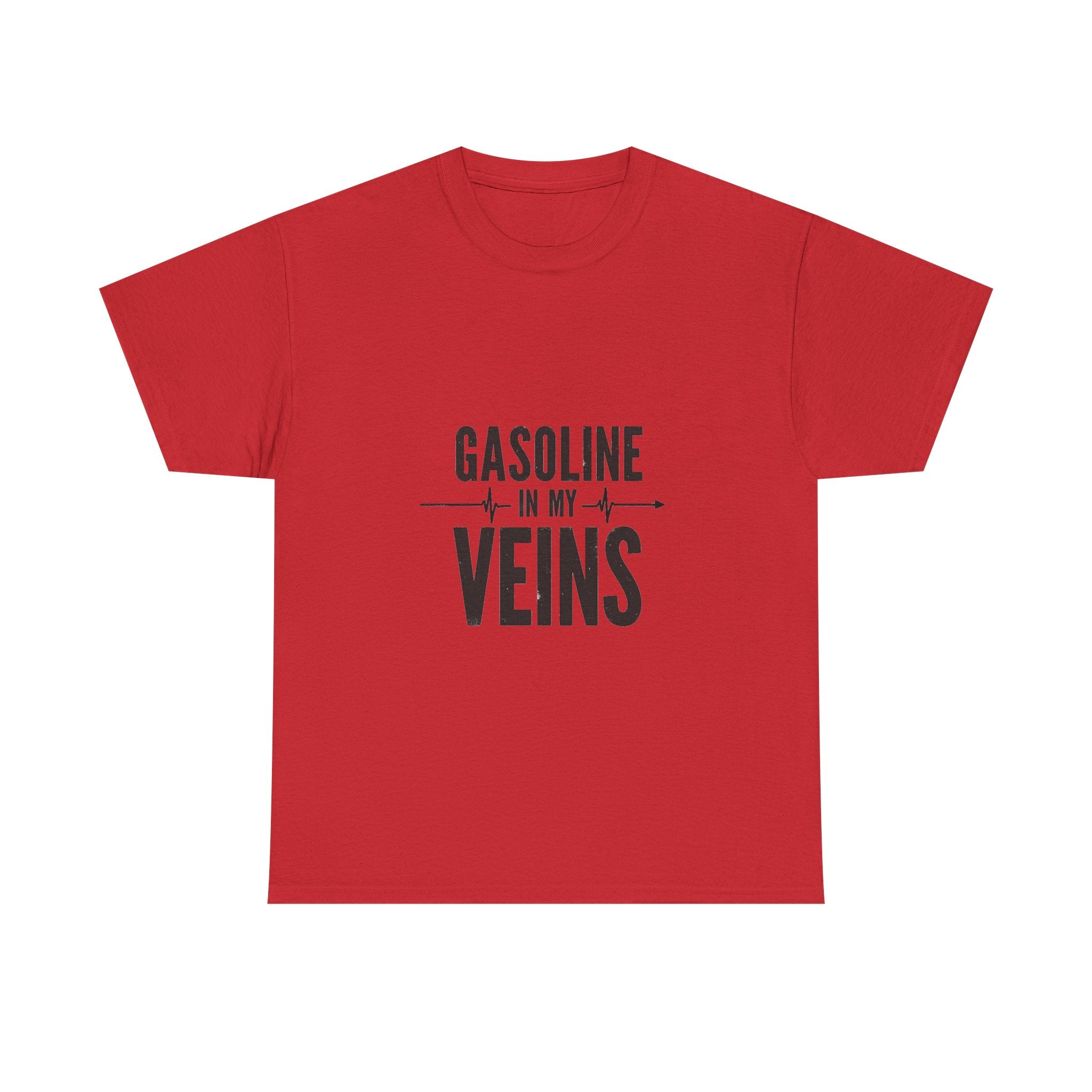 'Gasoline In My Veins' Vintage Mechanic Motorbike T-Shirt