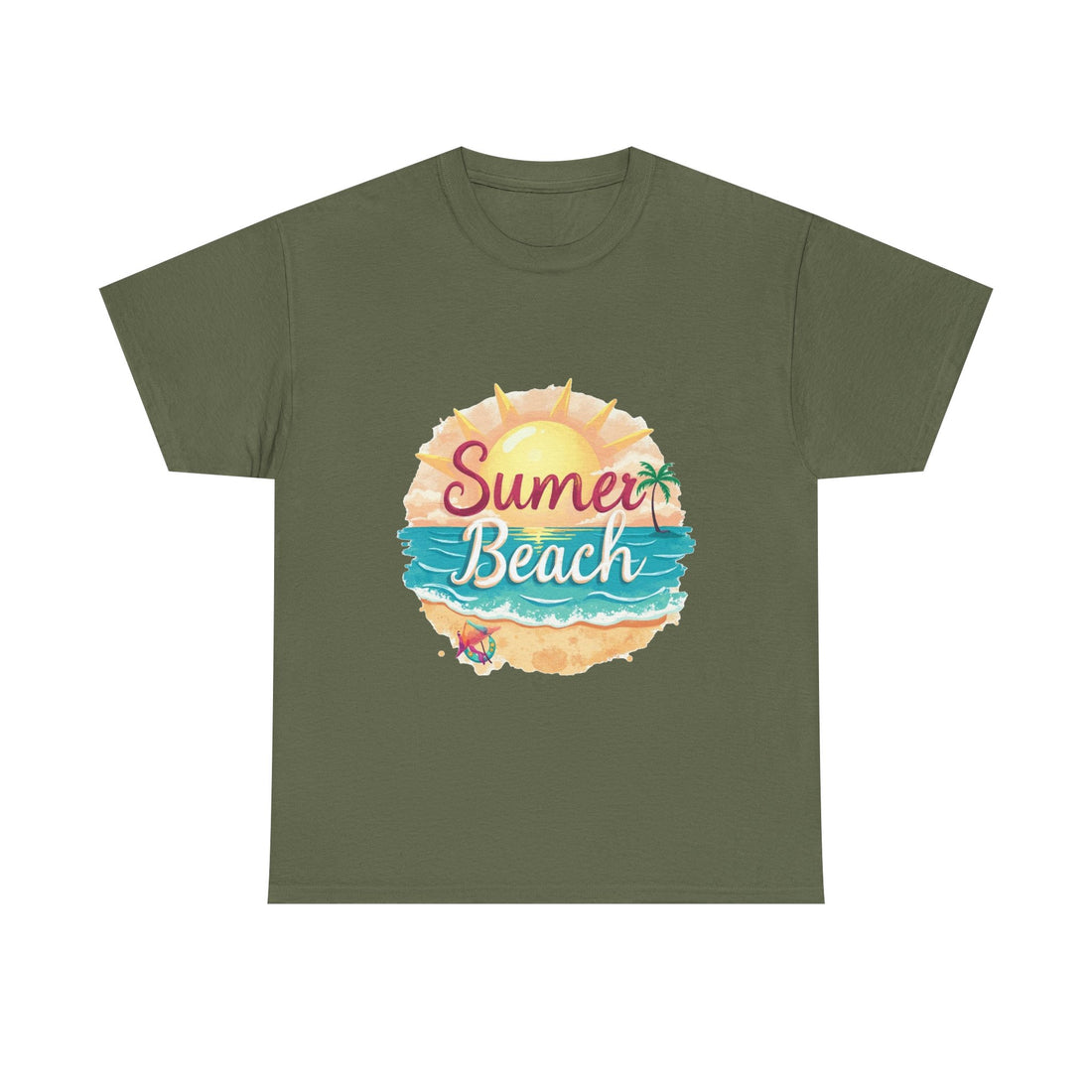 Retro Tropical Sunset Graphic T-Shirt