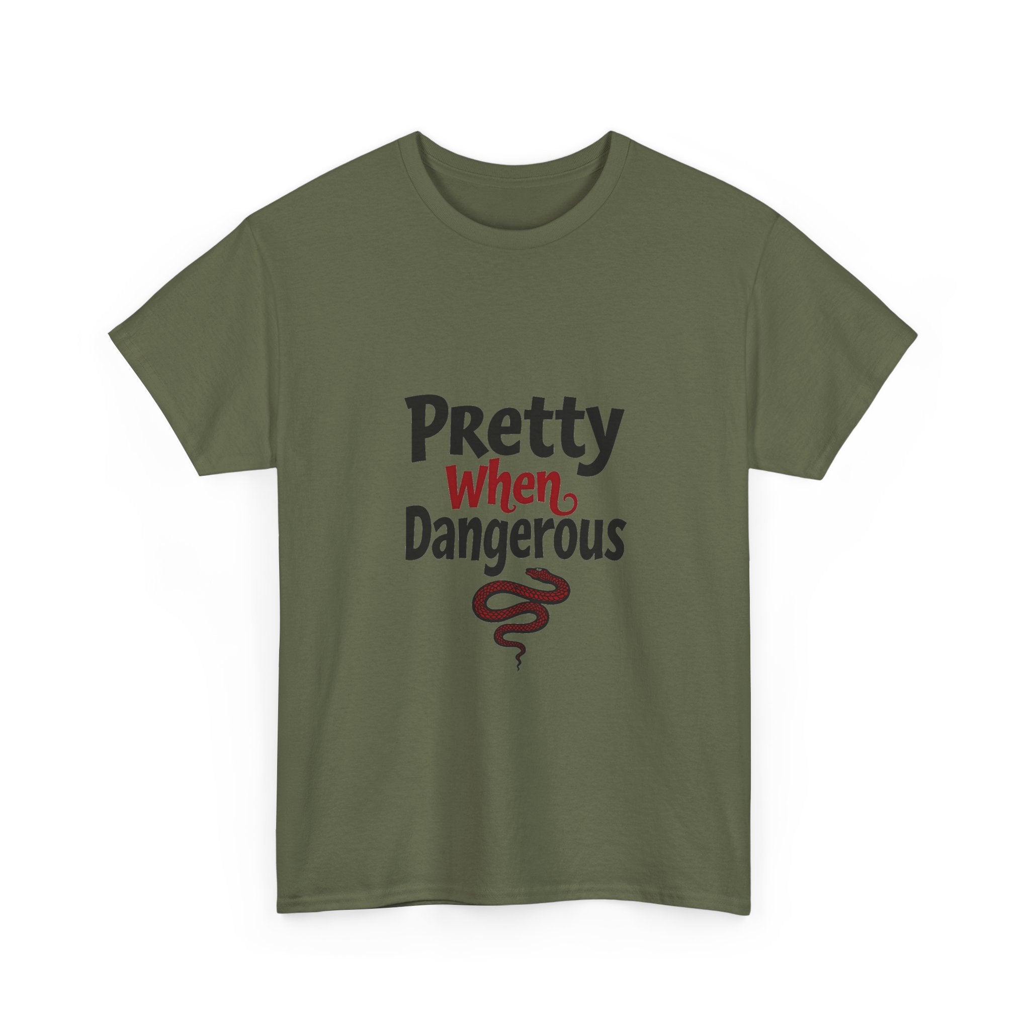 Pretty When Dangerous Retro Snake Graphic T-Shirt