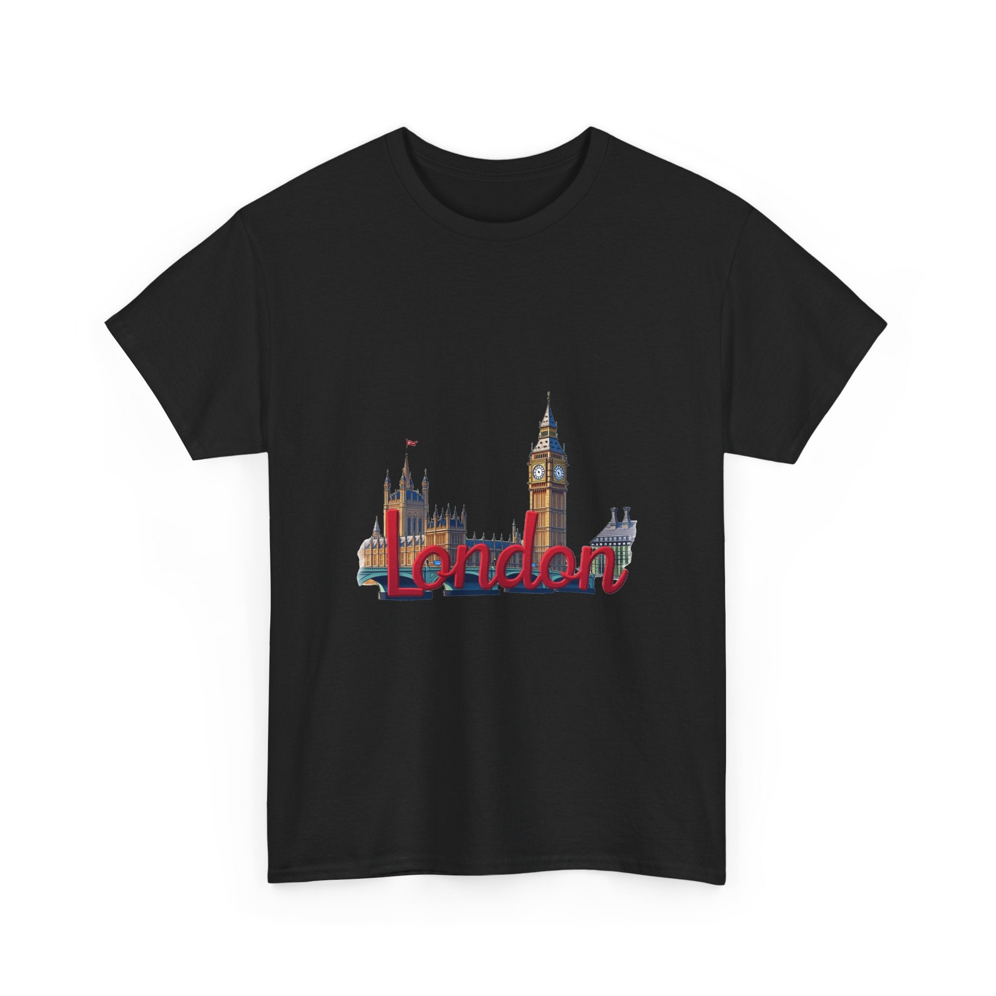 London Skyline Vintage Cityscape Graphic T‑Shirt
