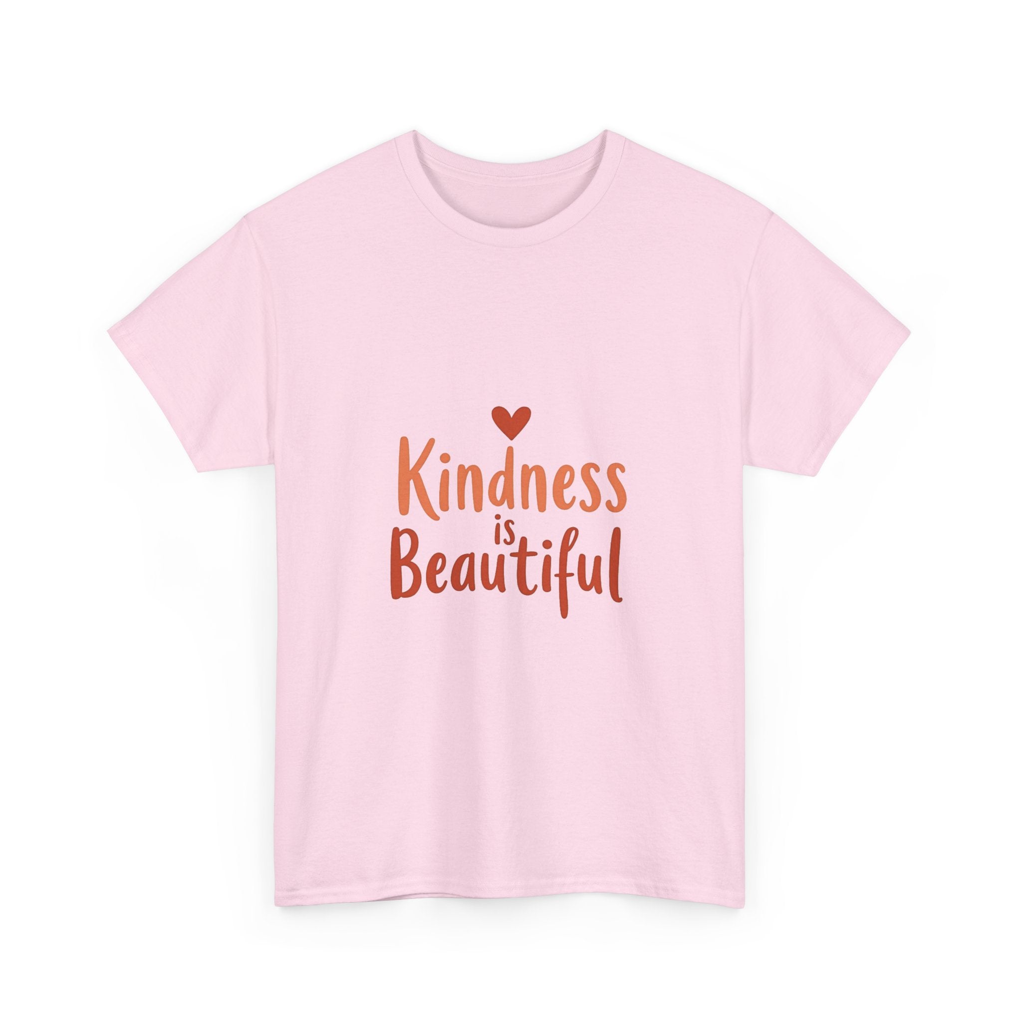 Kindness is Beautiful Inspirational Heart Graphic T‑Shirt