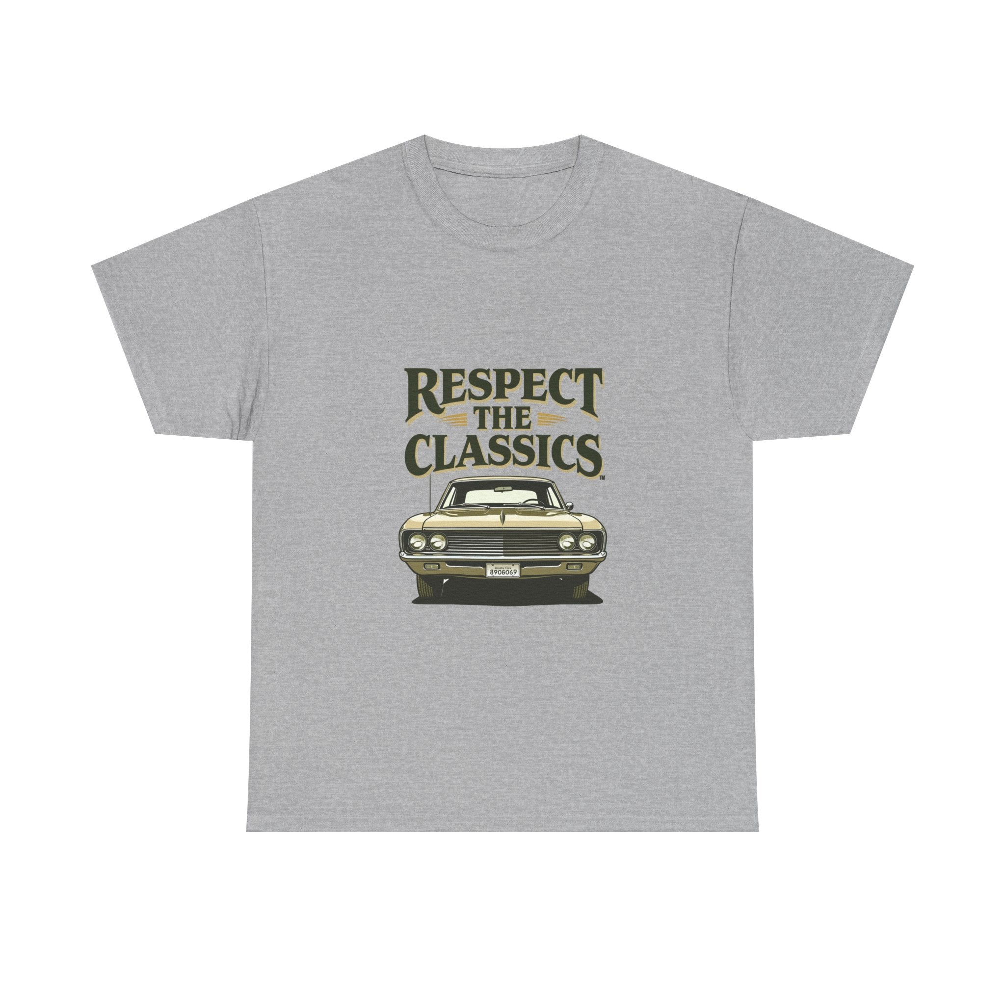 'Respect the Classics' Vintage Muscle Car Graphic T-Shirt