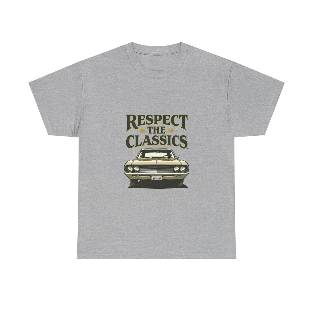 'Respect the Classics' Vintage Muscle Car Graphic T-Shirt