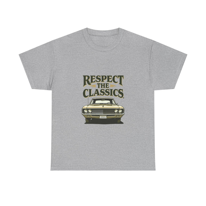 'Respect the Classics' Vintage Muscle Car Graphic T-Shirt