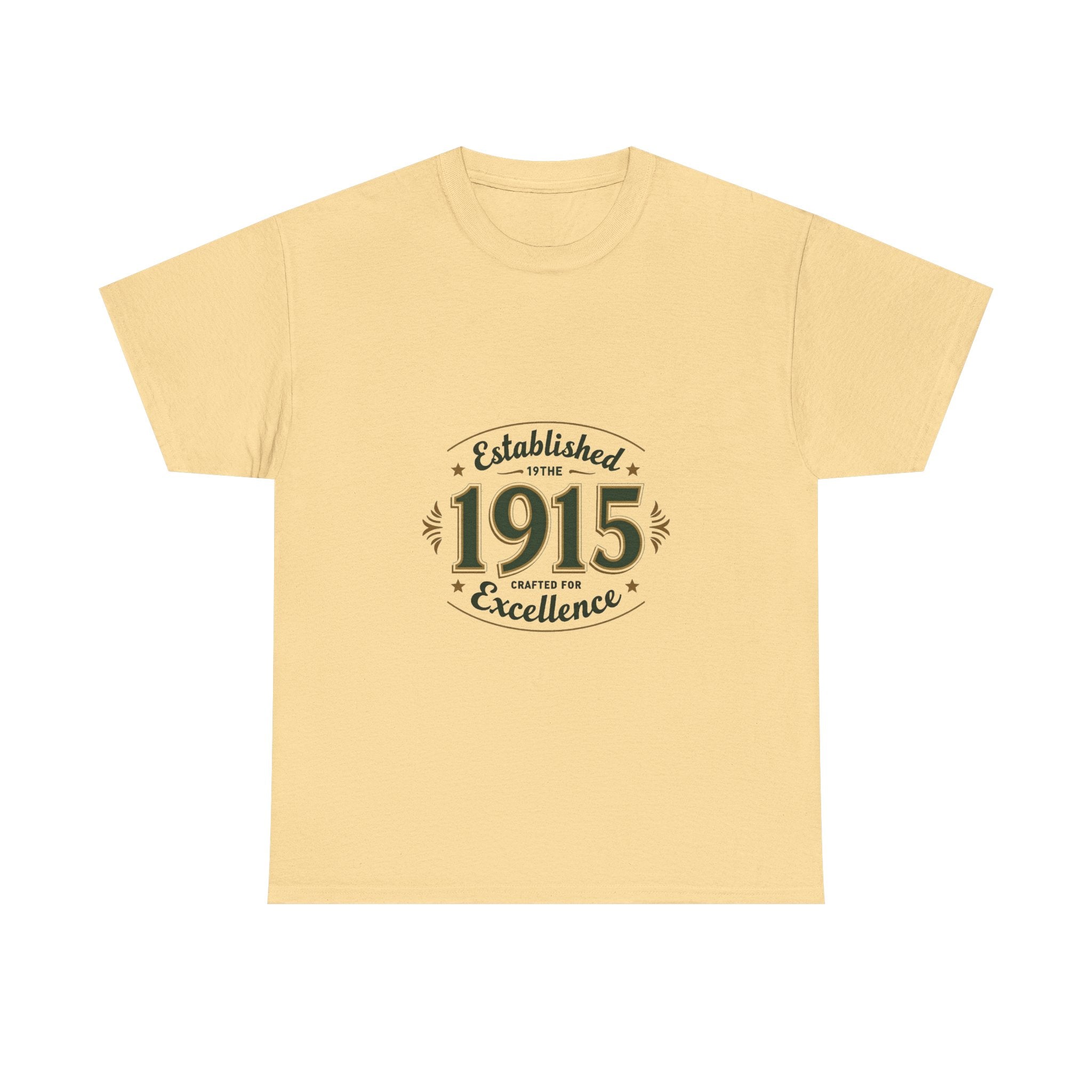 '1915 Established Excellence' Vintage Anniversary T-Shirt