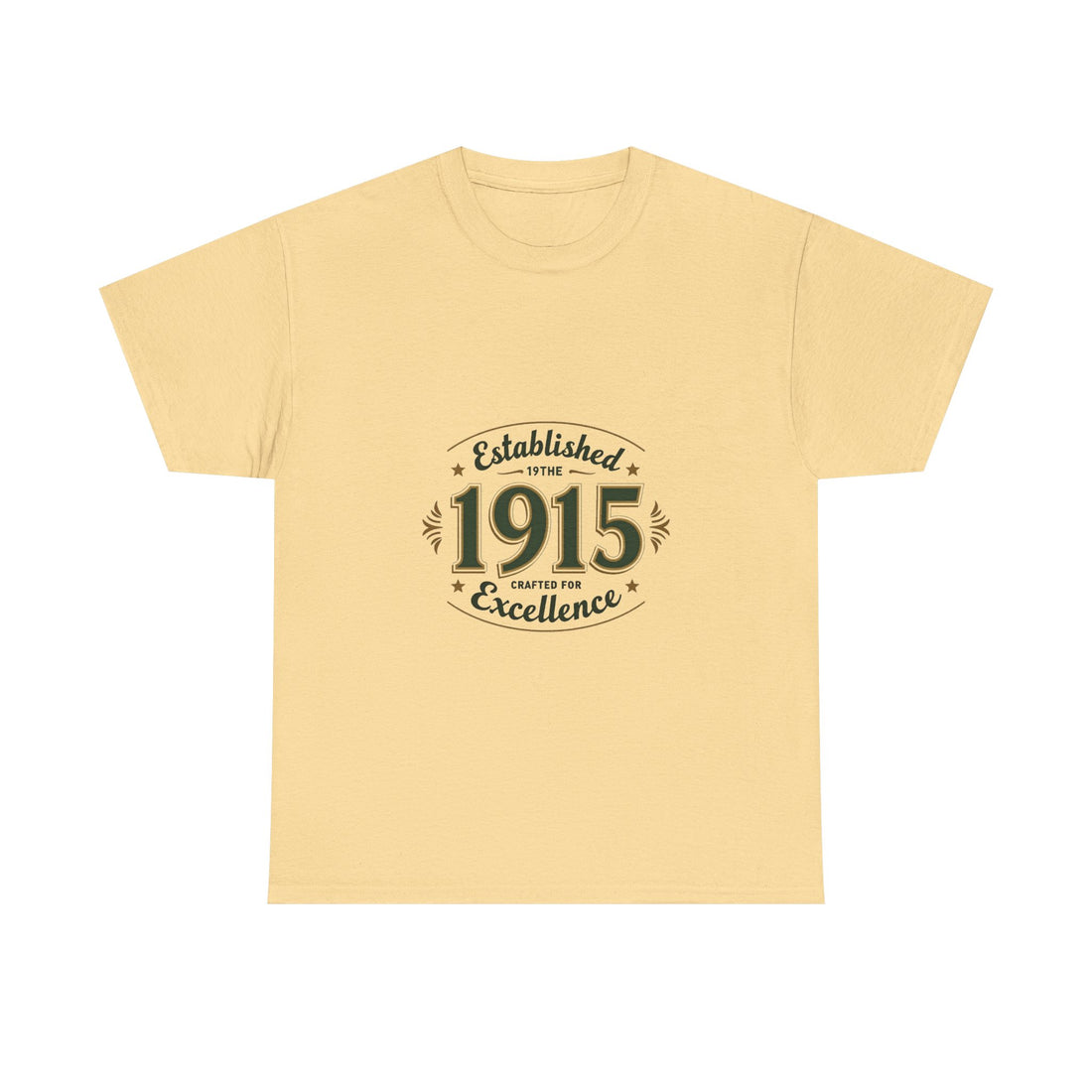 '1915 Established Excellence' Vintage Anniversary T-Shirt