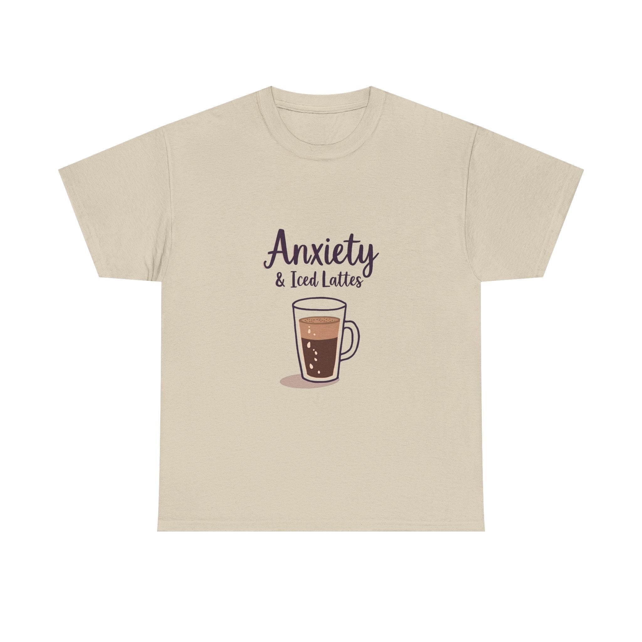 'Anxiety & Iced Lattes' T‑Shirt