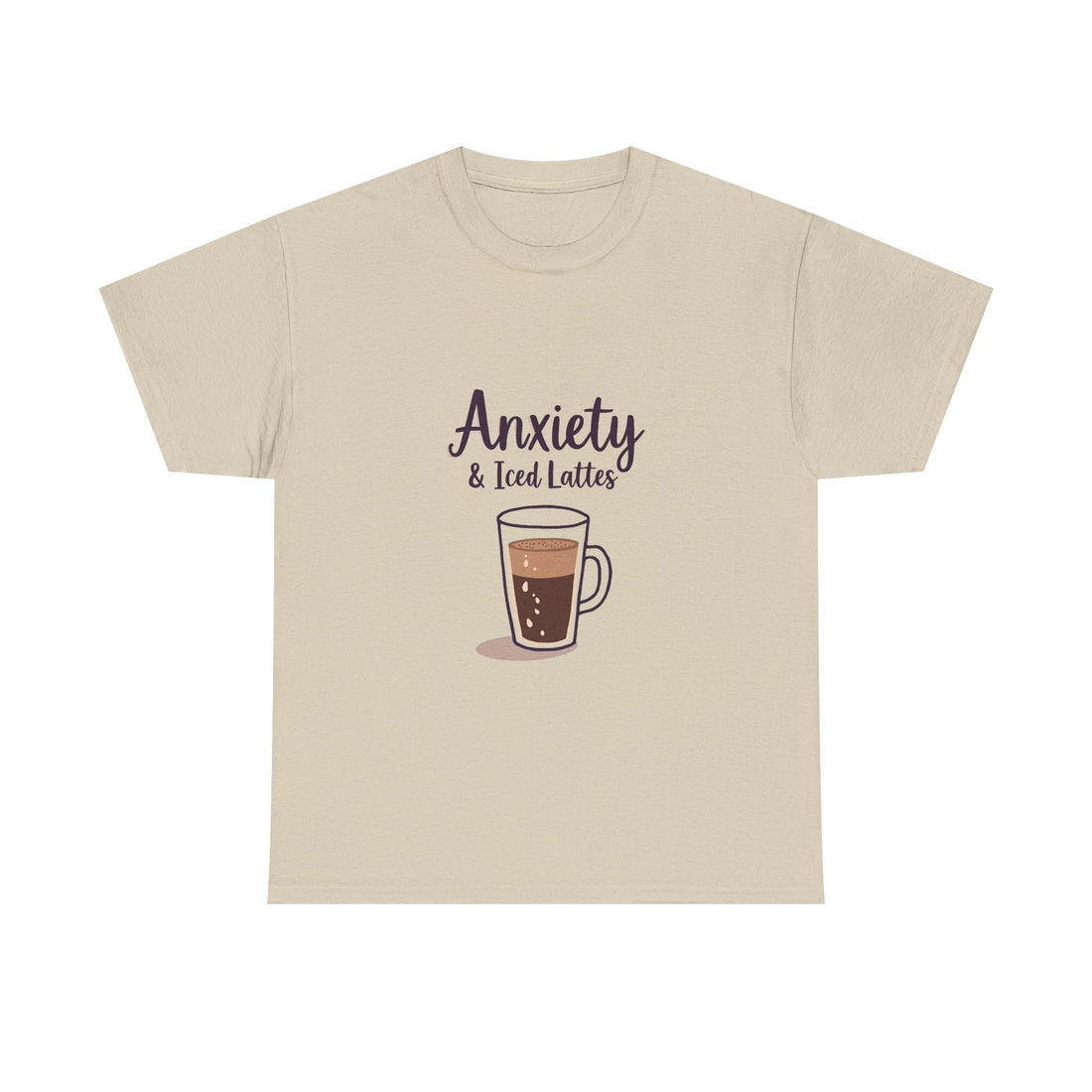 'Anxiety & Iced Lattes' T‑Shirt
