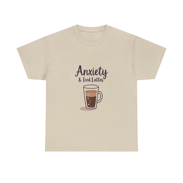 'Anxiety & Iced Lattes' T‑Shirt