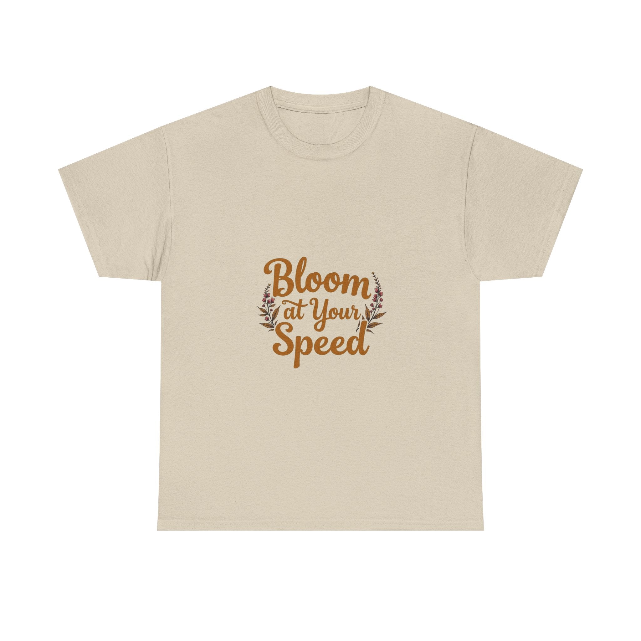 'Bloom At Your Speed' Floral Graphic T‑Shirt