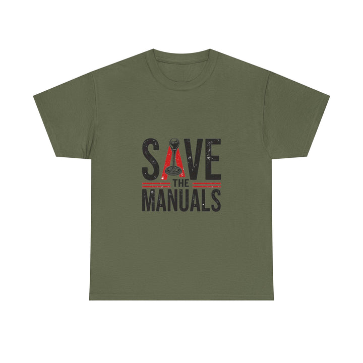 'Save the Manuals' Vintage Workshop T-Shirts for Mechanics & DIY Enthusiasts