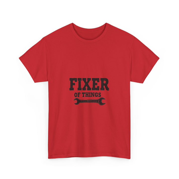 'Fixer of Things' Wrench Graphic T-Shirts for DIYers & Handymen