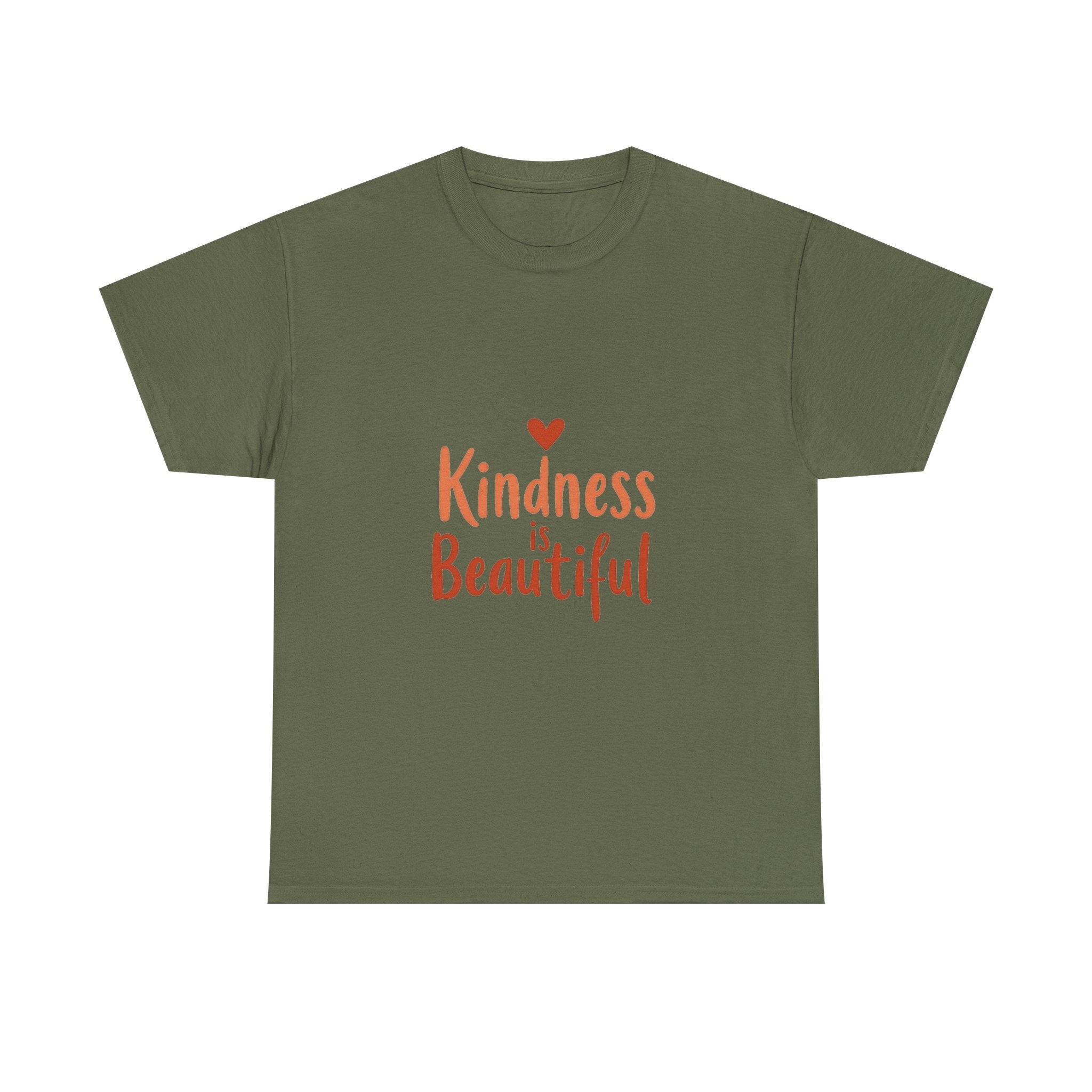 Kindness is Beautiful Inspirational Heart Graphic T‑Shirt