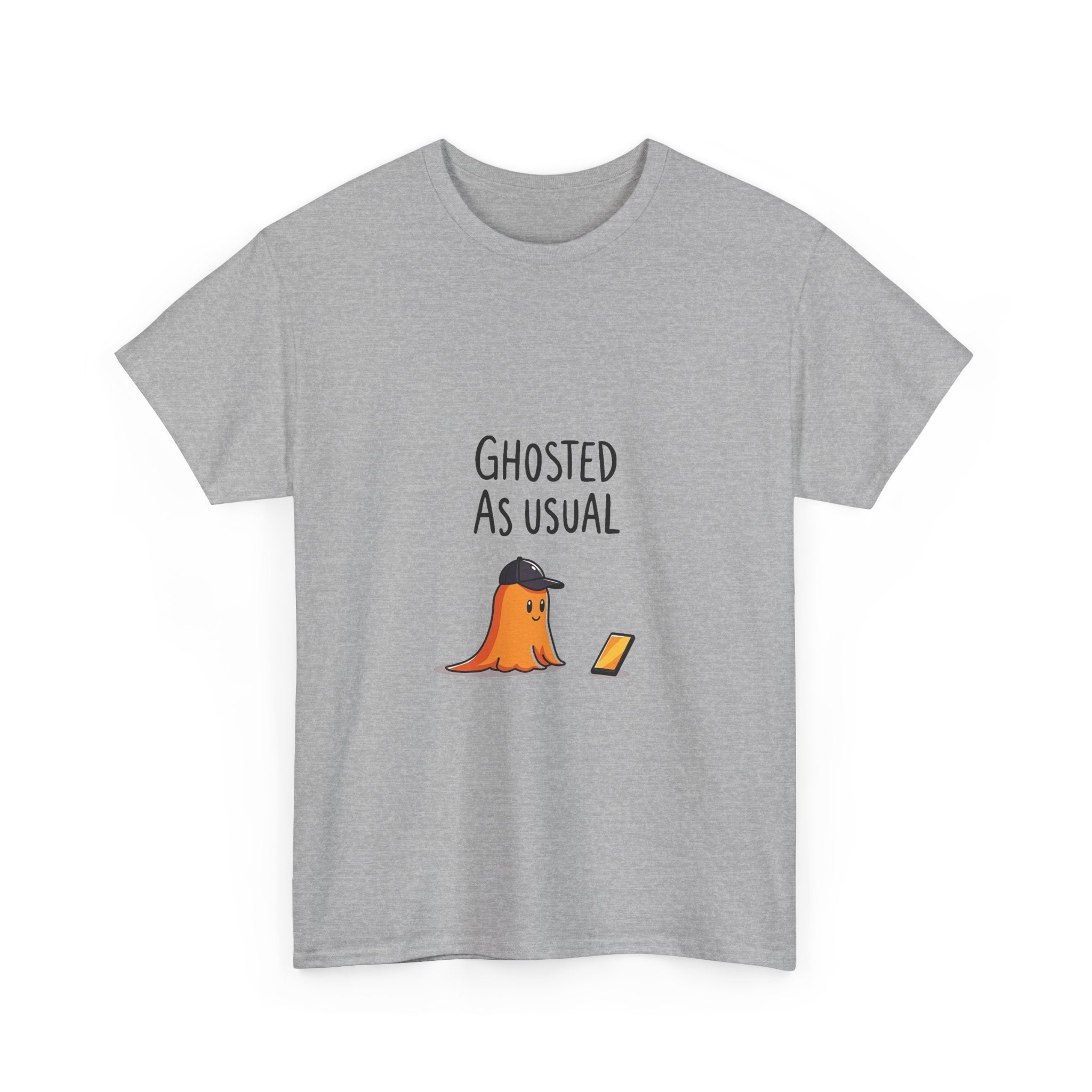 'Ghosted As Usual' Funny Halloween Ghost T-Shirt