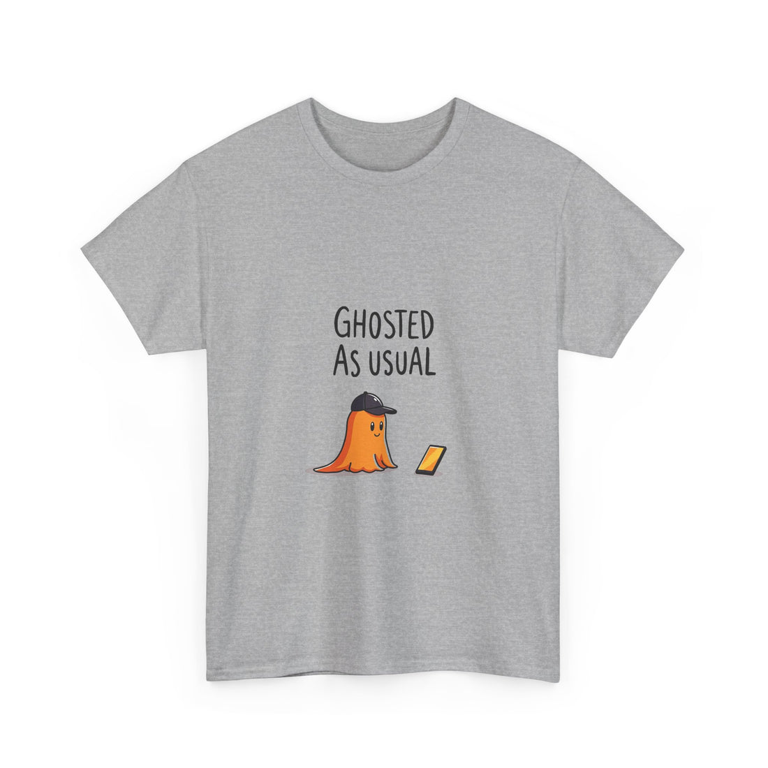 'Ghosted As Usual' Funny Halloween Ghost T-Shirt