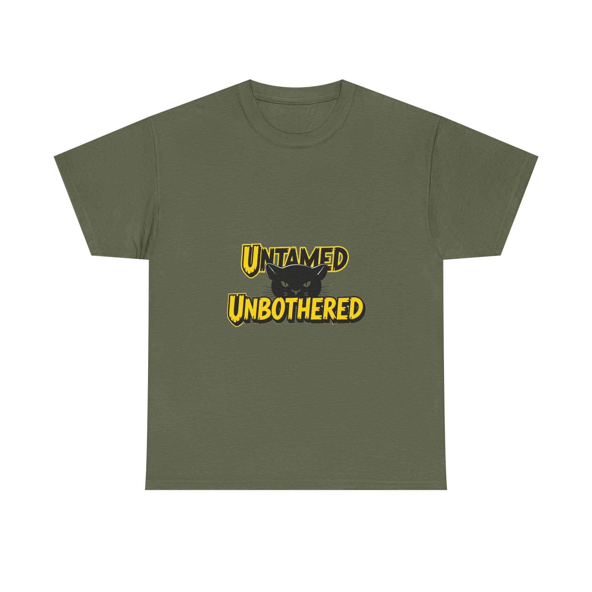 Untamed Unbothered Funny Cat Graphic T-Shirt