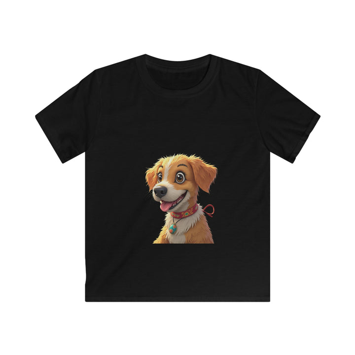 Smiling Golden Retriever Puppy Kids Graphic T-Shirt