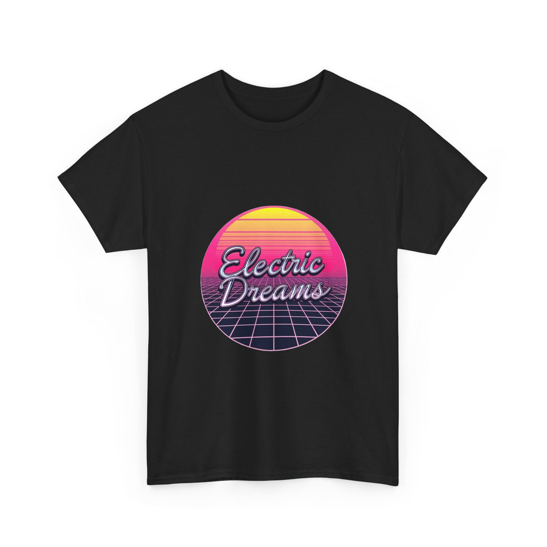 'Electric Dreams' 80s Vaporwave Sunset Graphic T-Shirt