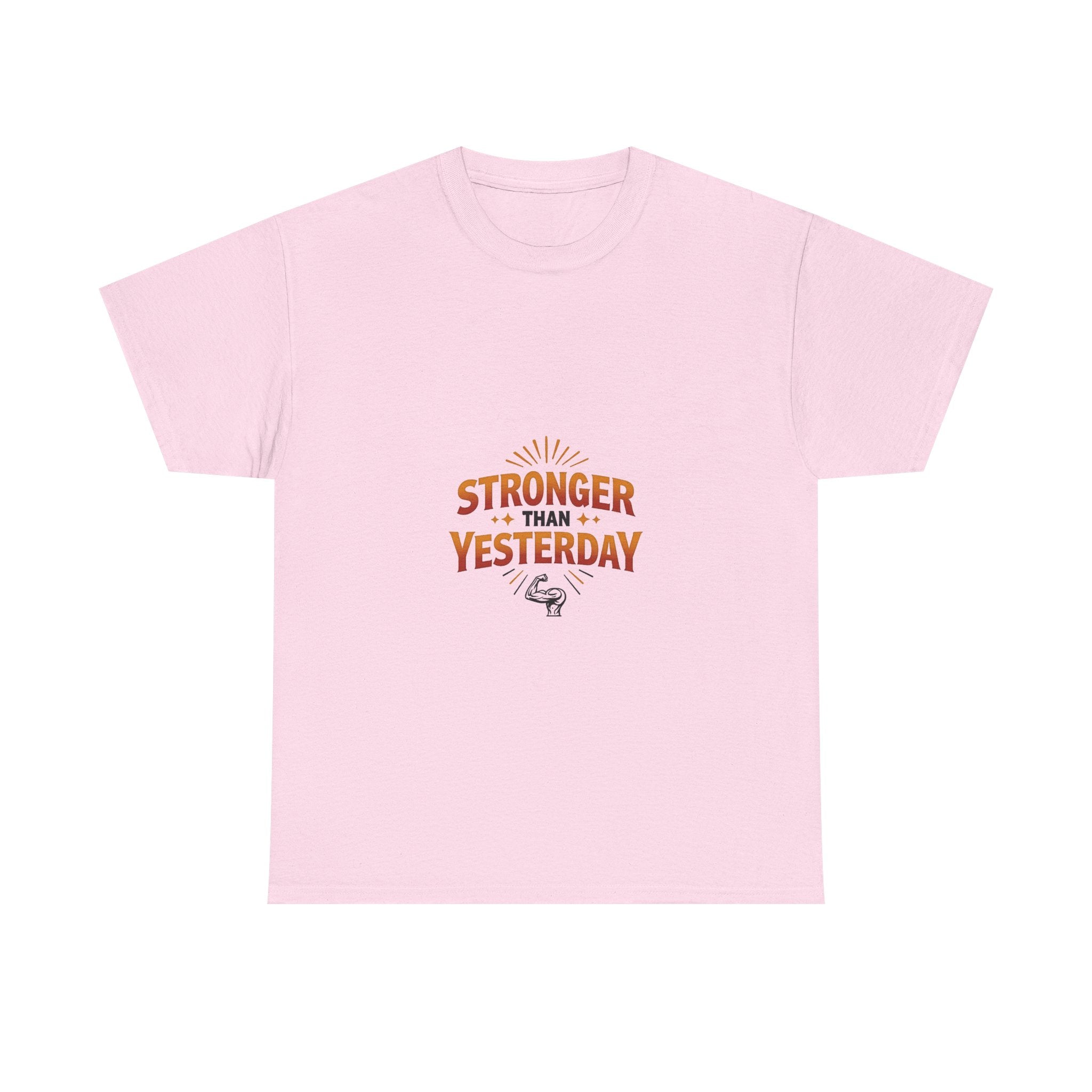 'Stronger Than Yesterday' Motivational Fitness Shirt