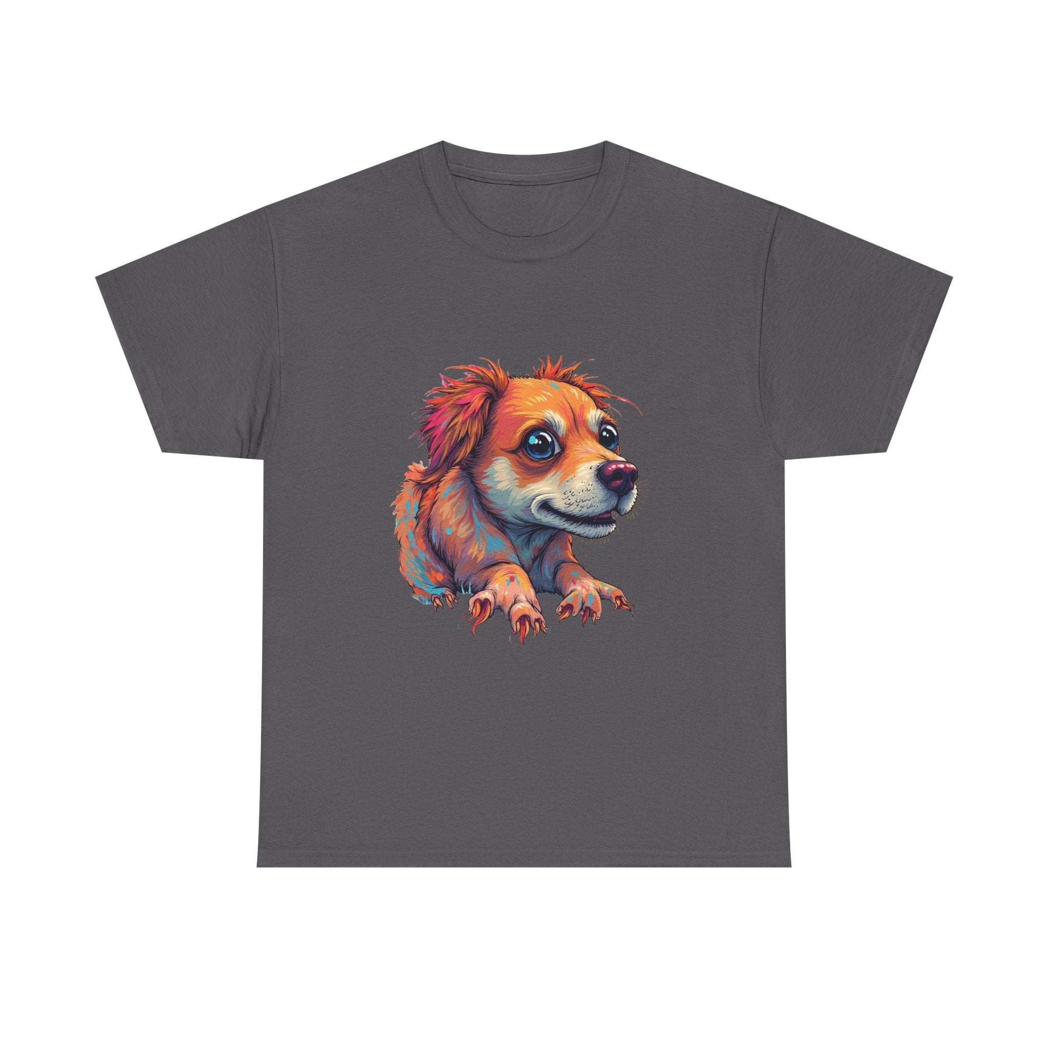 Dog Portrait Colorful Cute Puppy Graphic T-Shirt
