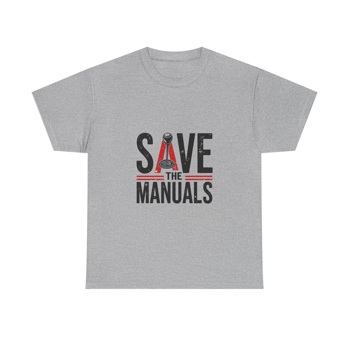 'Save the Manuals' Vintage Workshop T-Shirts for Mechanics & DIY Enthusiasts