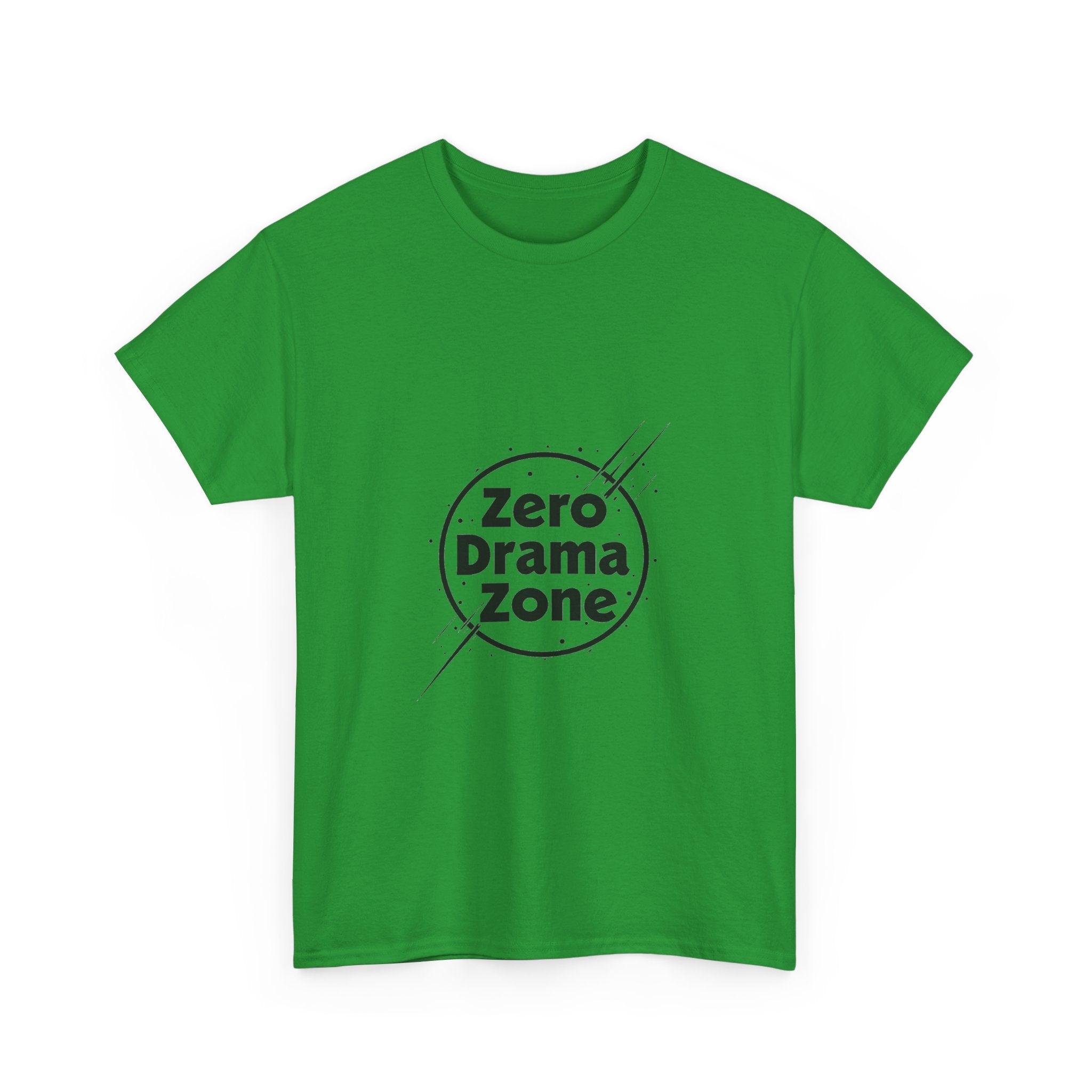 'Zero Drama Zone' Minimalist Anti‑Drama Graphic T-Shirt