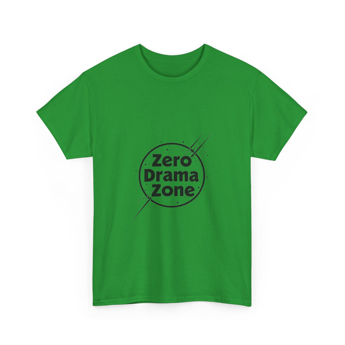 'Zero Drama Zone' Minimalist Anti‑Drama Graphic T-Shirt